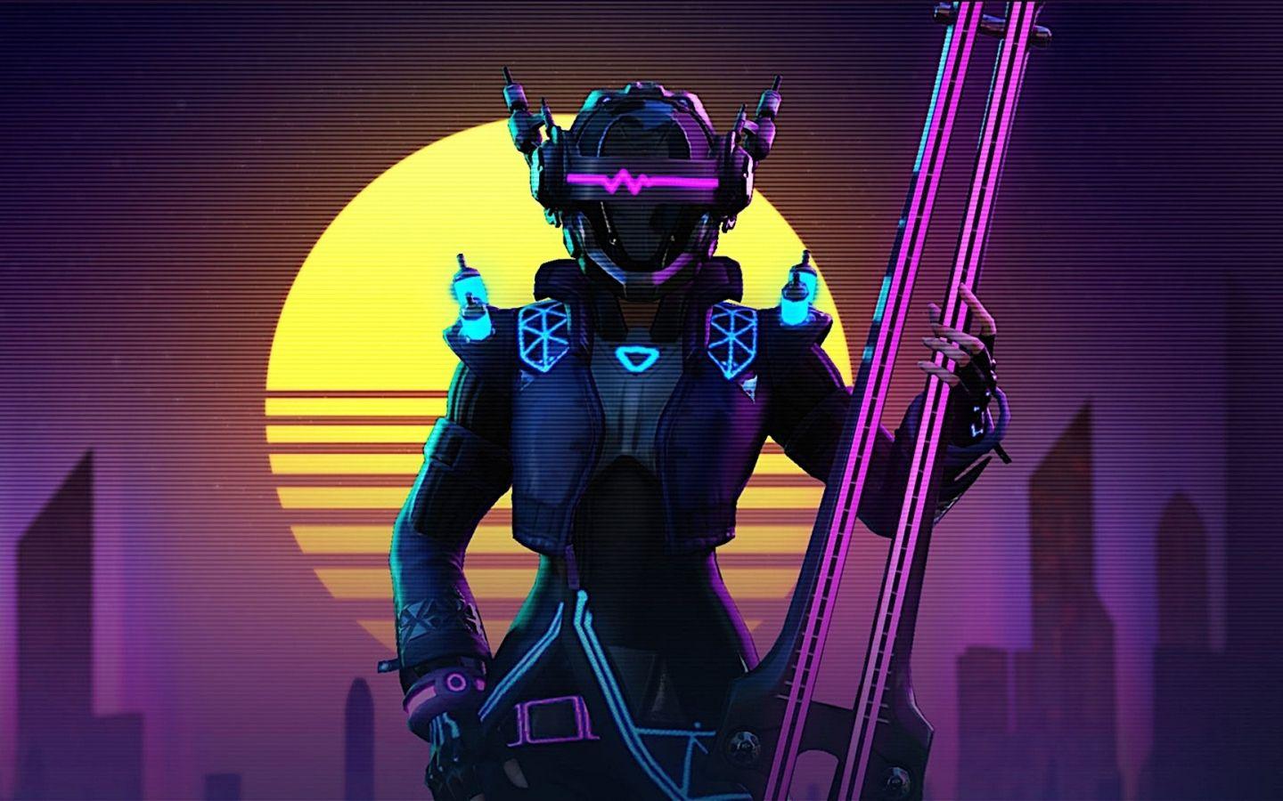 1440x900 Download 1440x900 wallpaper girl warrior, armour suit, cyberpunk, digital art, widescreen 16: widescreen, 1440x900 HD image, background, 16910