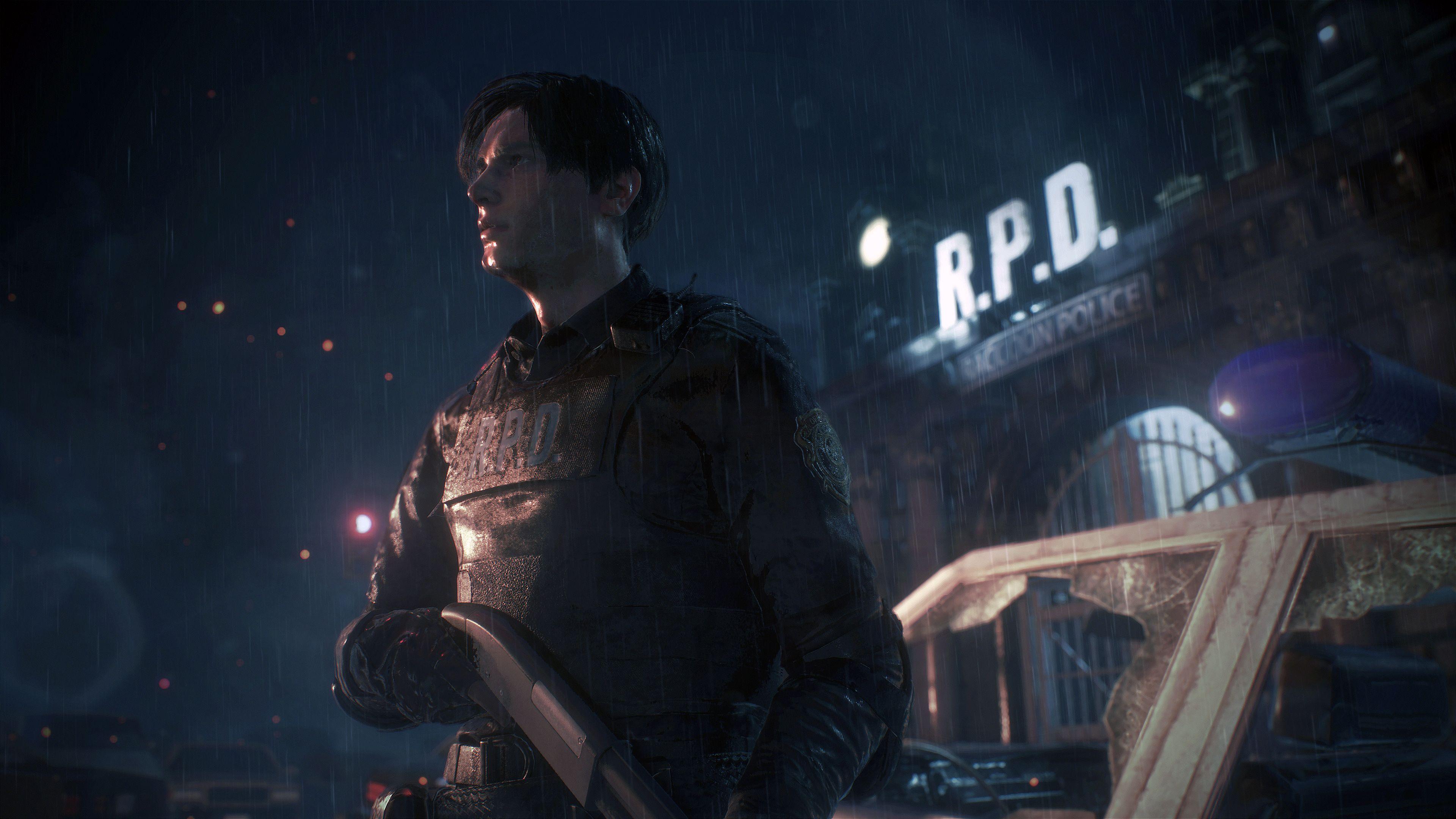 3840x2160 Resident Evil 2 Video Games Claire Redfield Leon Kennedy Capcom Racoon City Resident Evil Wallpaper:3840x2160