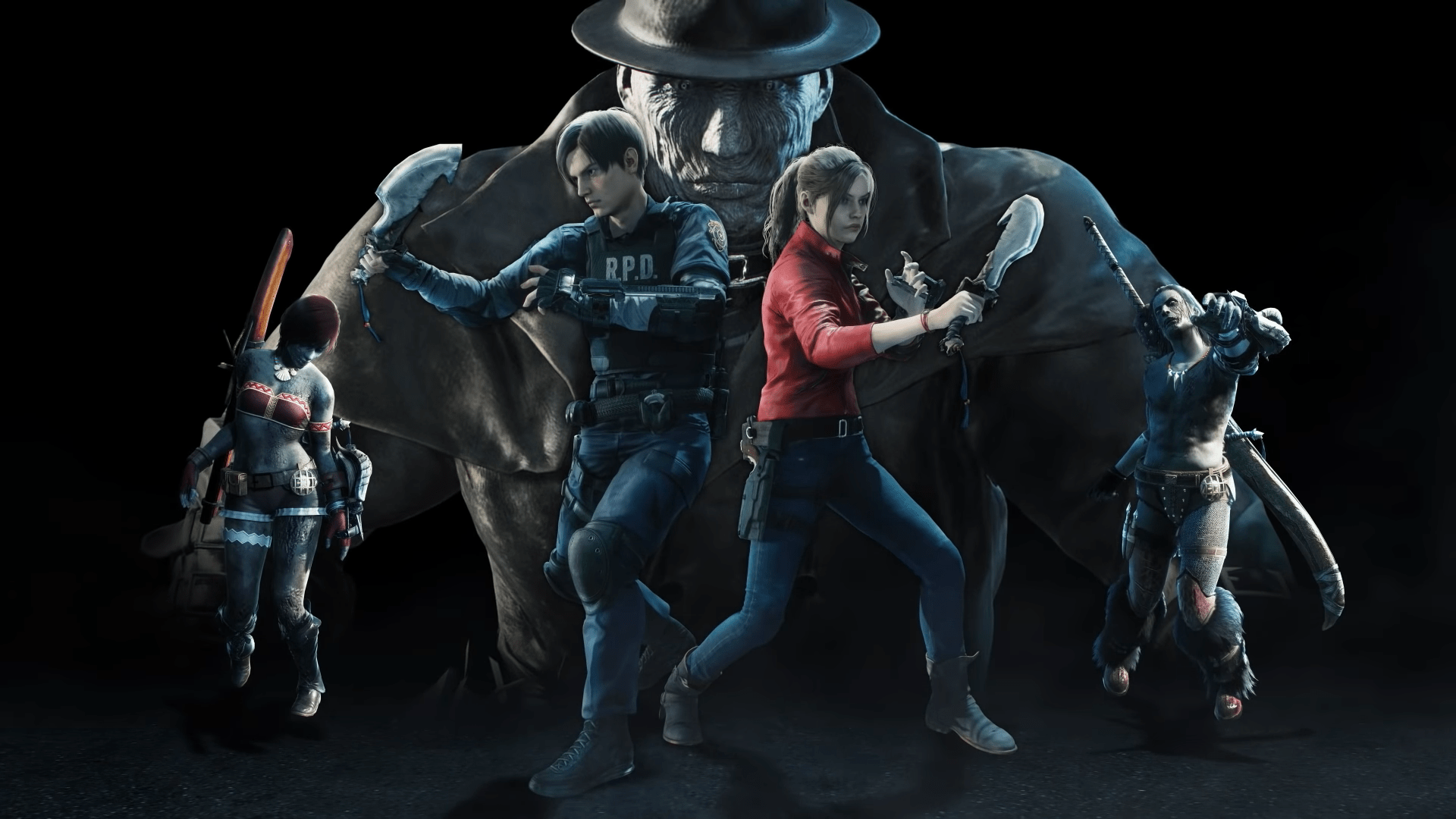 1920x1080 Resident Evil 2 x Monster Hunter World: Iceborne Crossover Brings Leon Kennedy and Claire Redfield to the Hunt