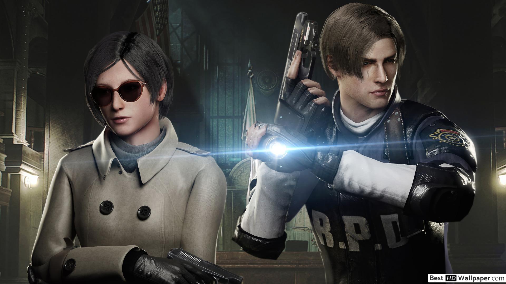 1920x1080 Resident Evil 2 (2019) Scott Kennedy & Ada Wong HD wallpaper download