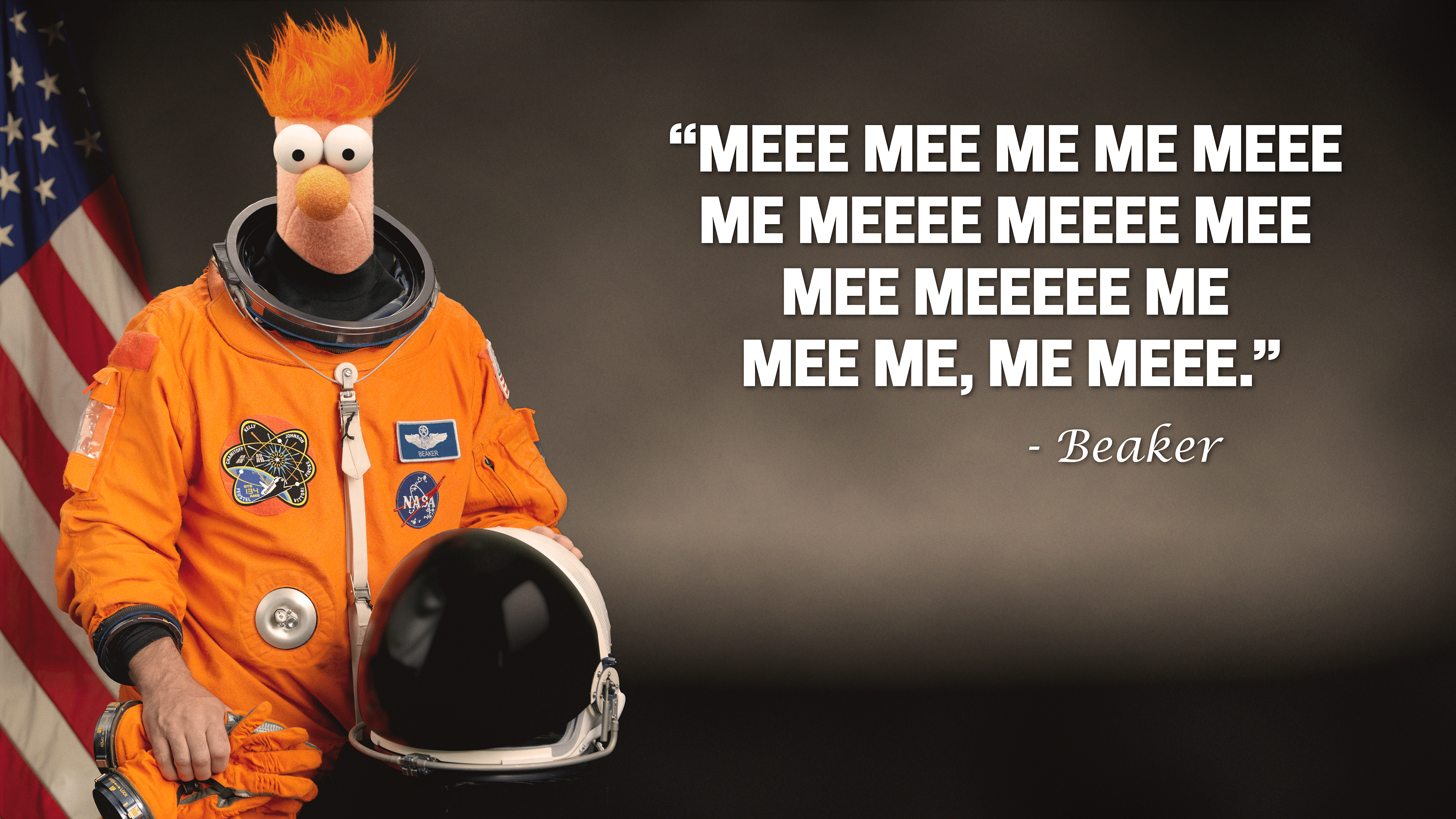 3840x2160 Beaker, Astronaut. [OC] [3840x2160]