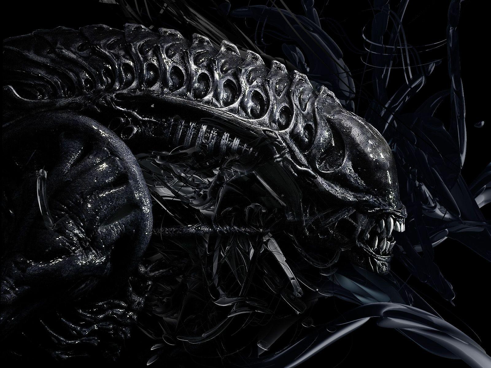 1600x1200 3D Alien Wallpaper