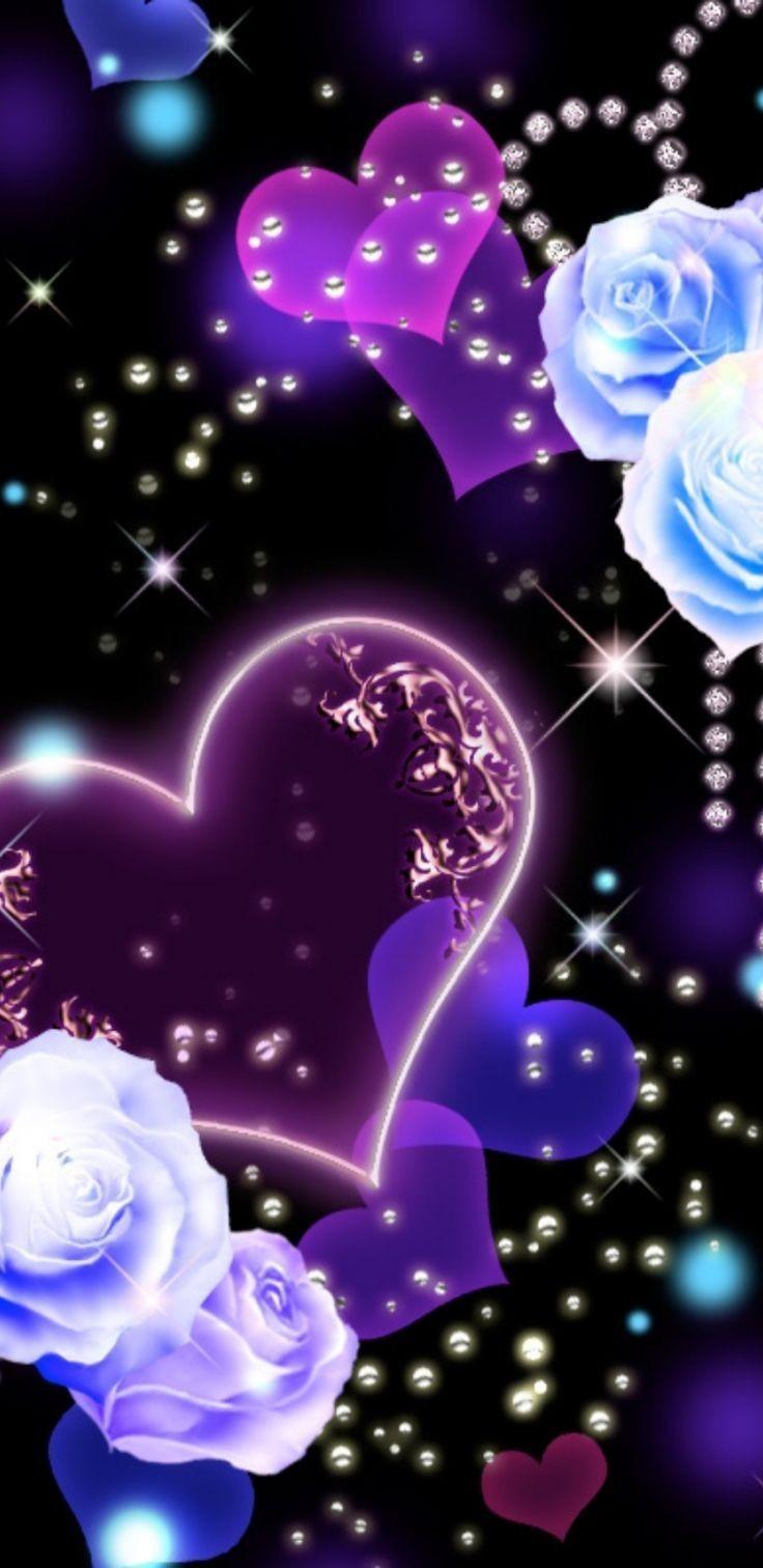 736x1512 Colorful. Heart wallpaper, Valentines wallpaper, Gothic wallpaper