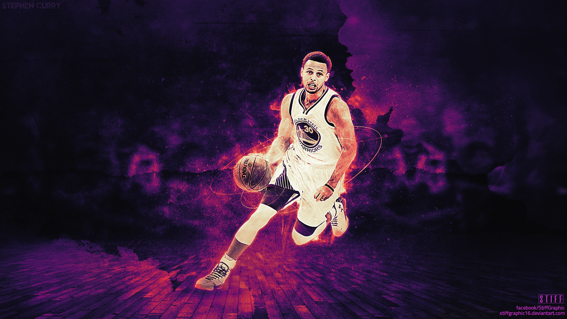 steph curry purple