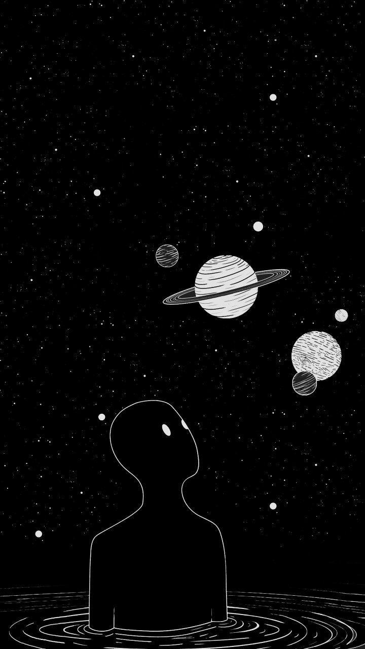 720x1280 universe. Wallpaper space, iPhone wallpaper hipster, Black aesthetic wallpaper