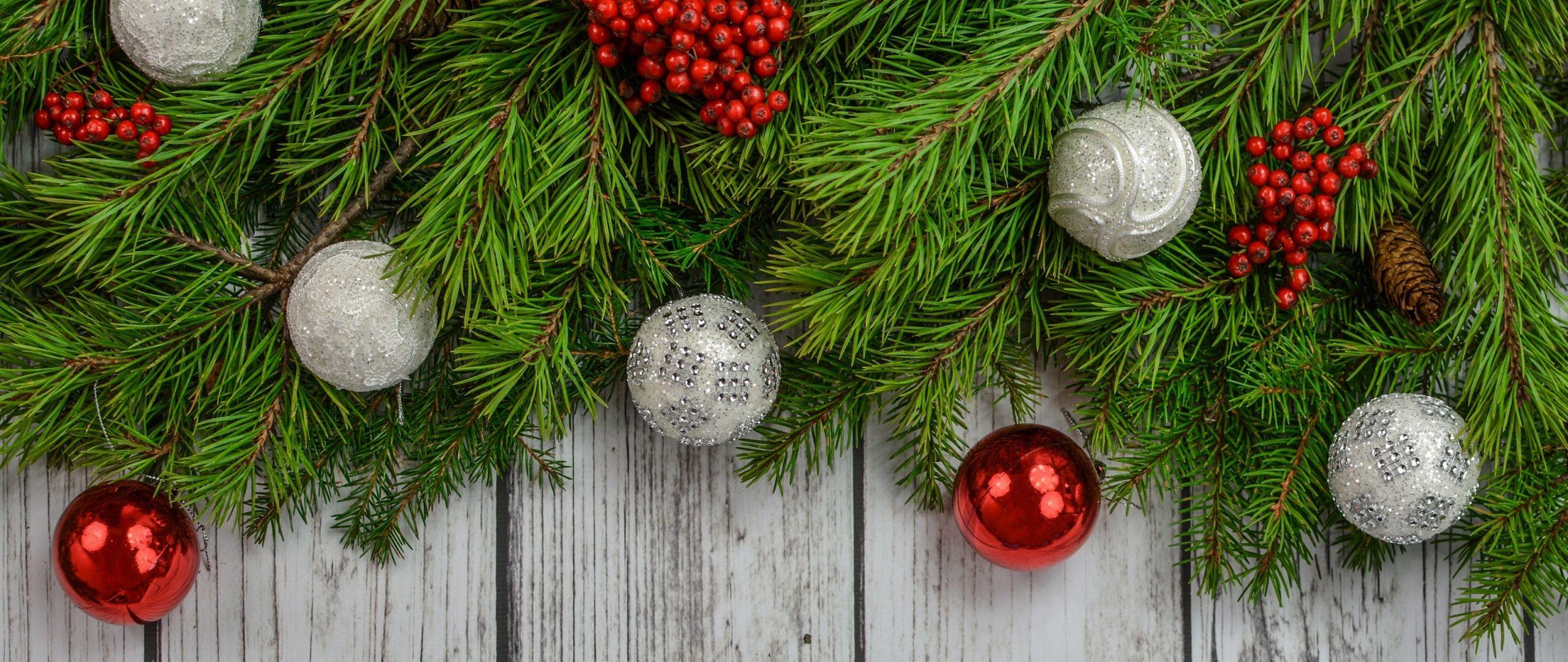 2560x1080 Download 2560x1080 wallpaper decorations, christmas, holiday, 4k, dual wide, widescreen, 2560x1080 HD image, background, 1042