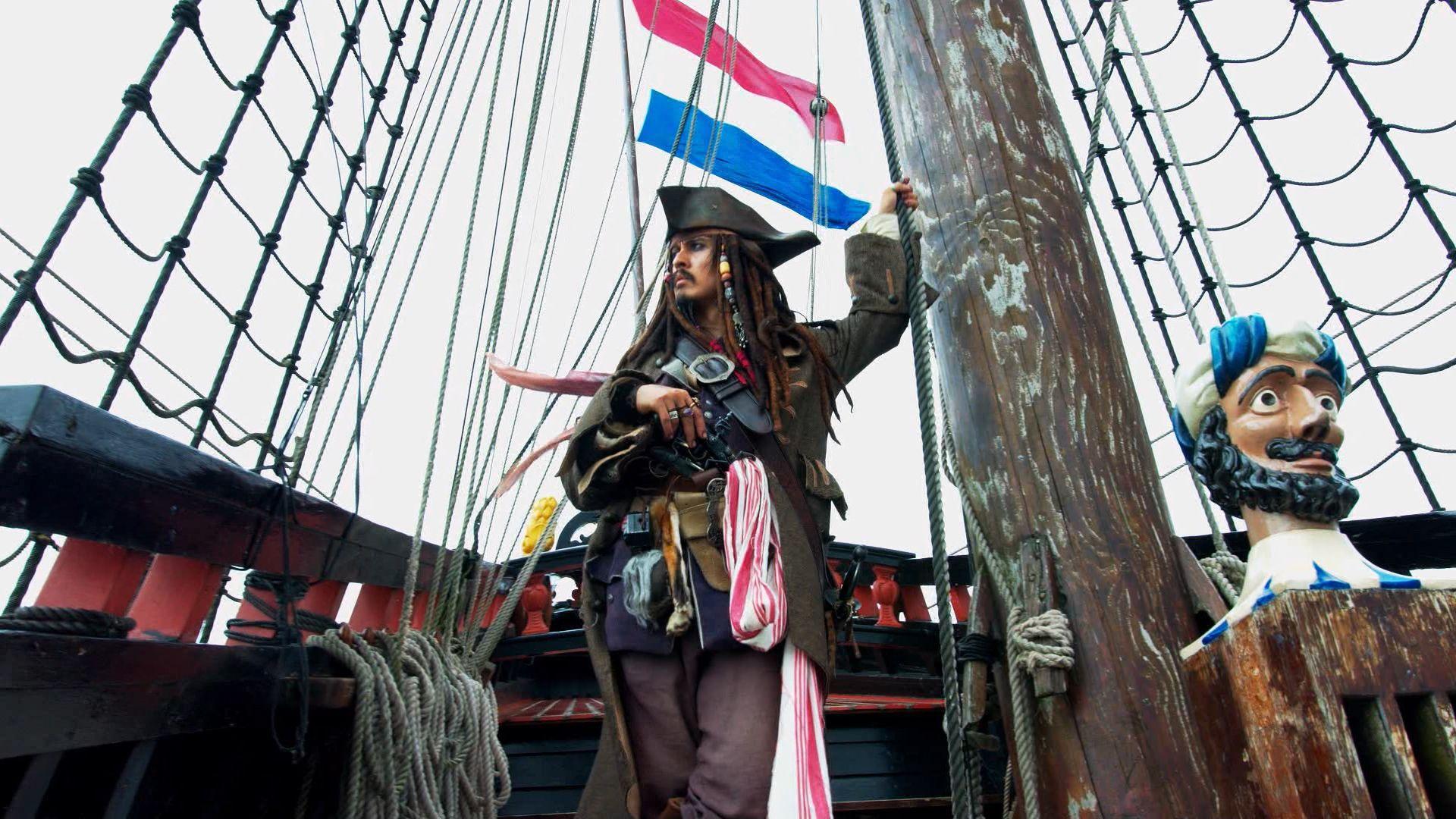 1920x1080 Captain Jack Sparrow in Batavia Ship