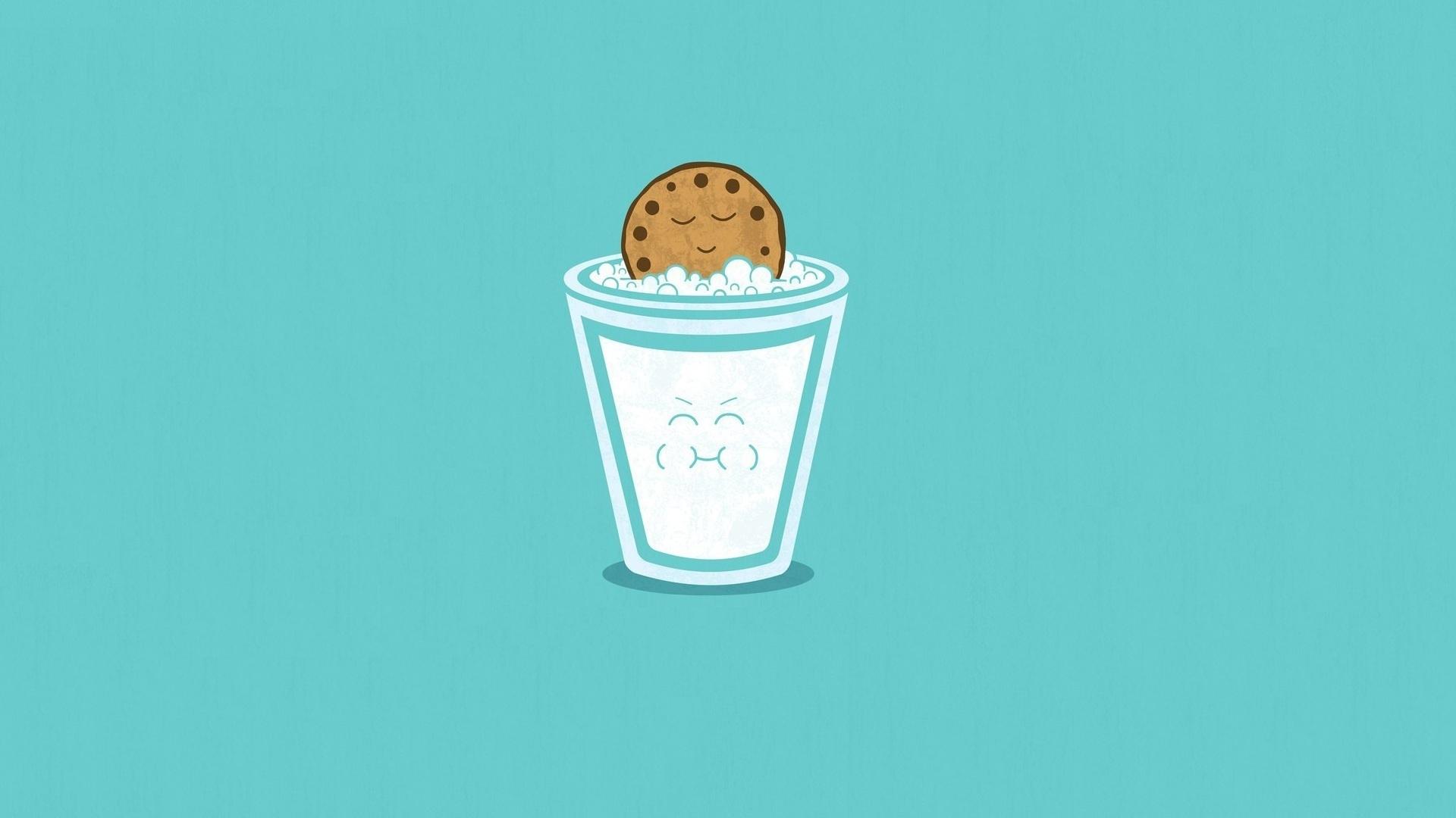 1920x1080 Cookies And Milk Wallpaper