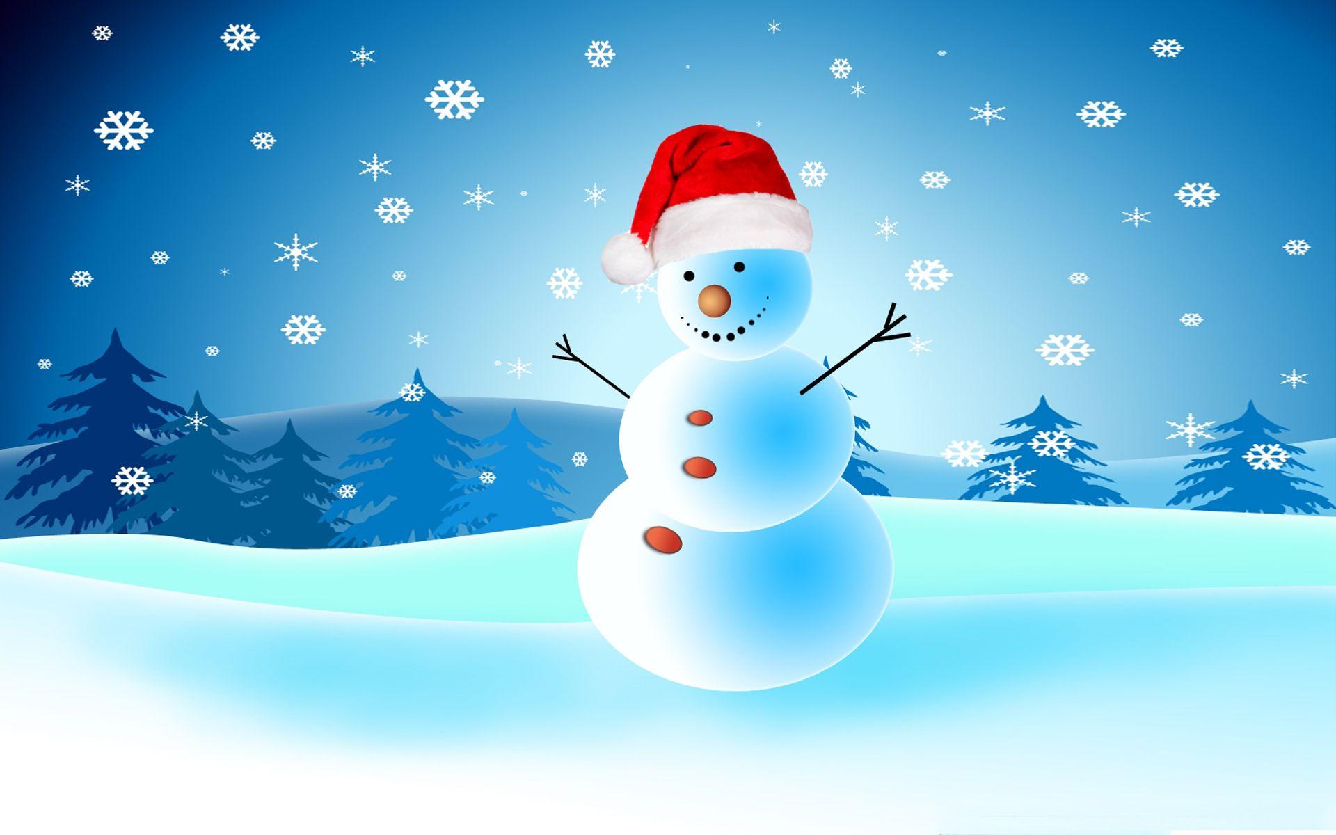 1920x1200 Christmas Greeting Card With Snowman HD Wallpaper For Mobile Phones Tablet And Lapx1200 :