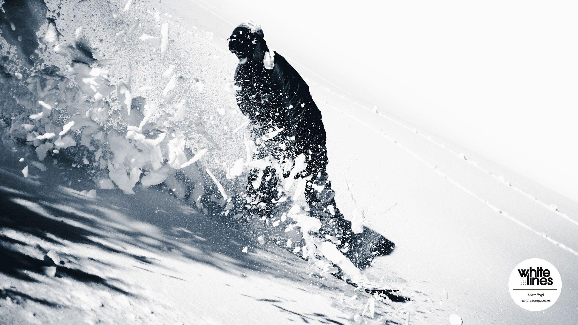 1920x1080 Snowboard Wallpaper Vogel cuts through