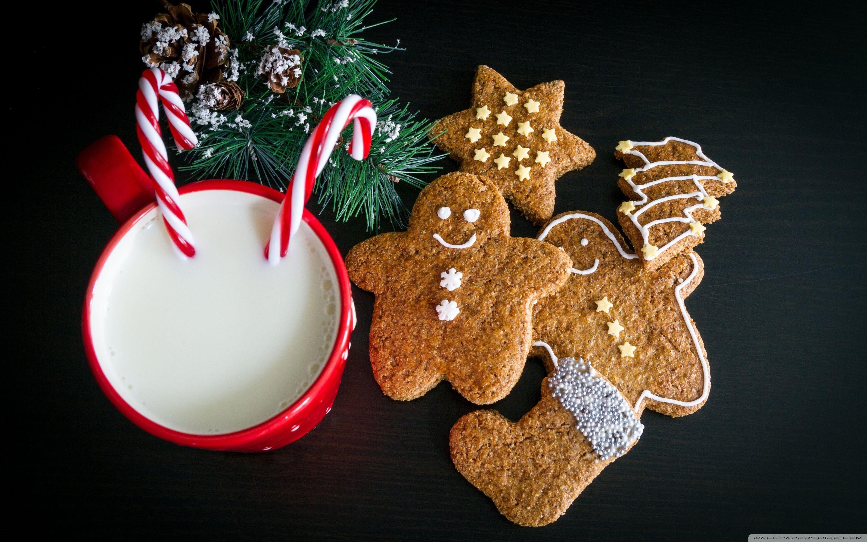 2880x1800 Christmas Cookies and Milk for Santa Claus Ultra HD Desktop Background Wallpaper for 4K UHD TV : Widescreen & UltraWide Desktop & Laptop : Tablet