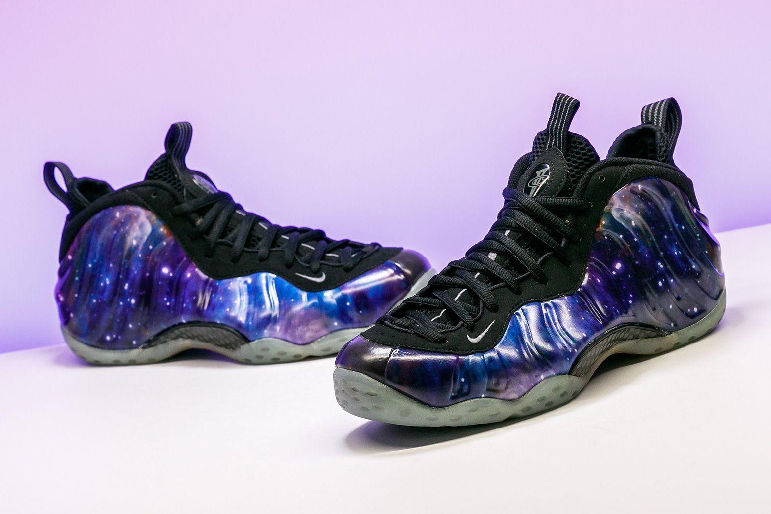1560x1040 Nike Air Foamposite One NRG Galaxy 800. Foam posites, Sneakers fashion, Foams shoes nike