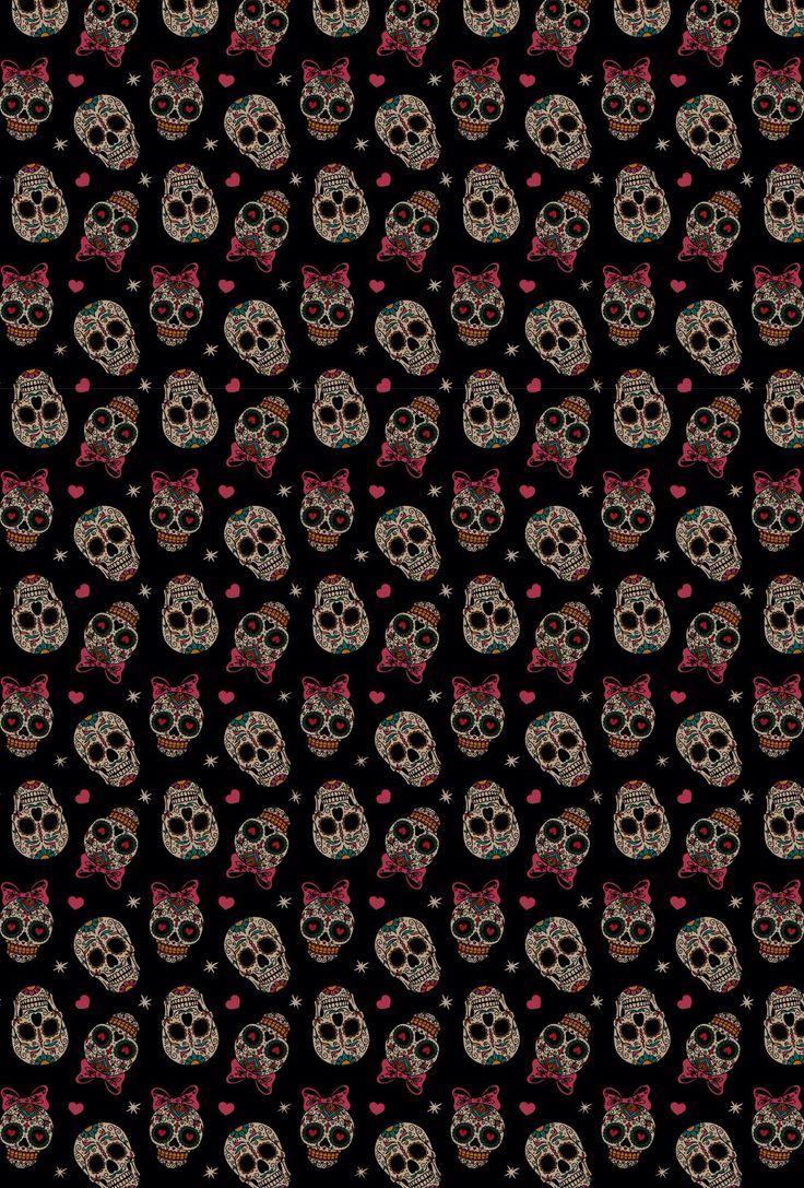 736x1087 Skull Wallpaper For Home