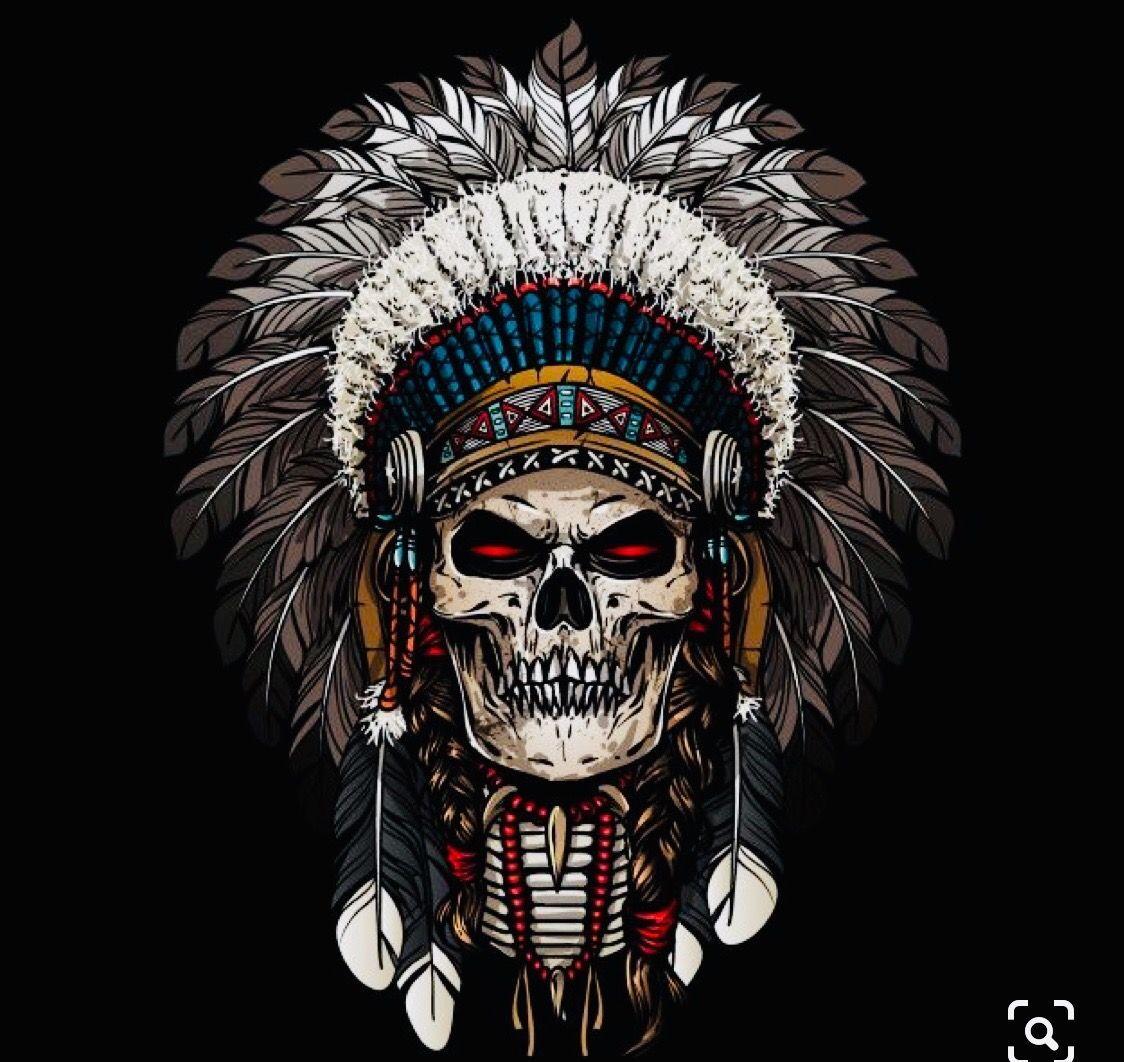 Native American Skull Wallpapers Top Free Native American Skull