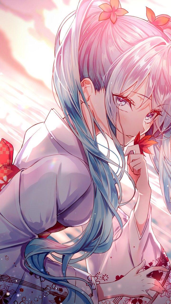 720x1280 Hatsune Miku Anime Girl 4K Wallpaper