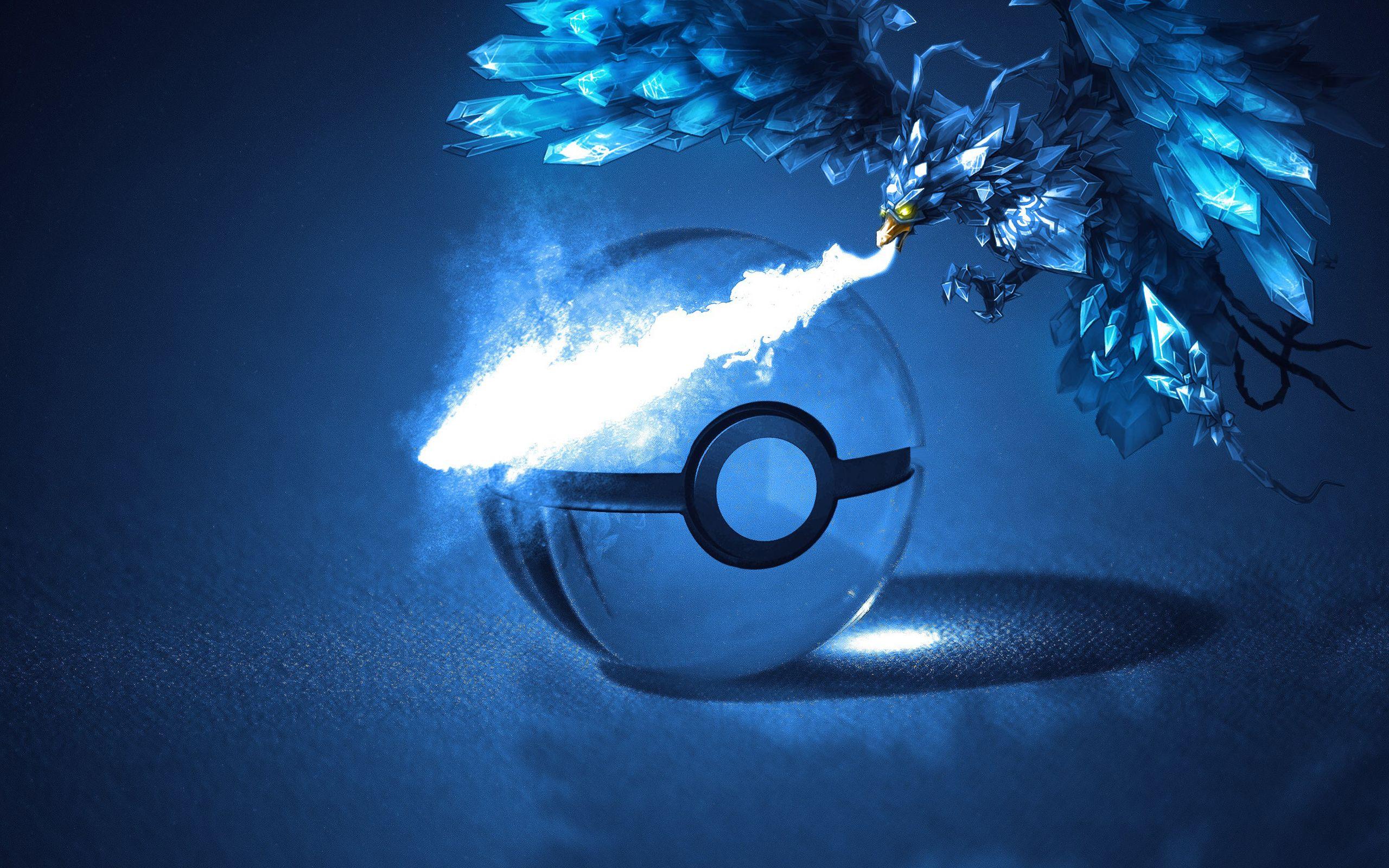 2560x1600 Articuno Pokemon Pokeball Wallpaper:2560x1600
