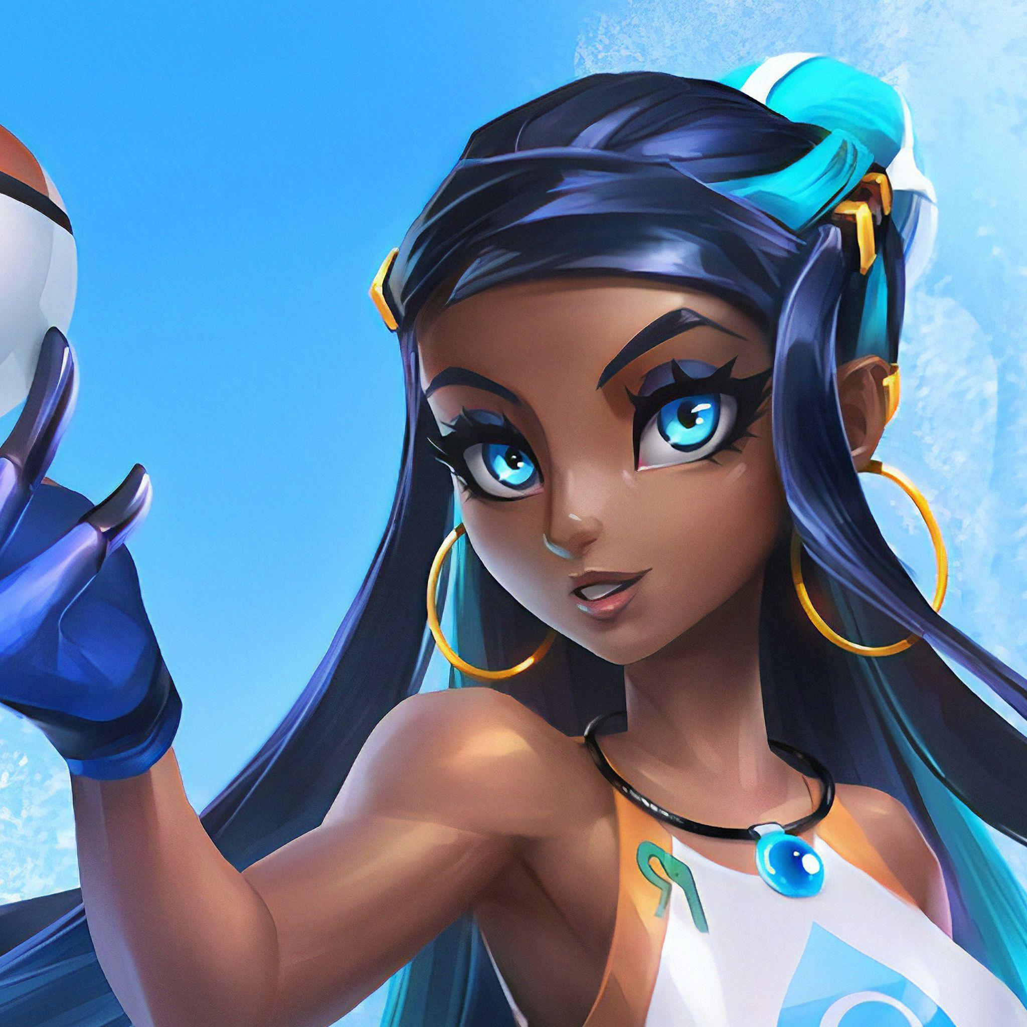 2048x2048 Girl With Pokeball iPad Air HD 4k Wallpaper, Image, Background, Photo and Picture