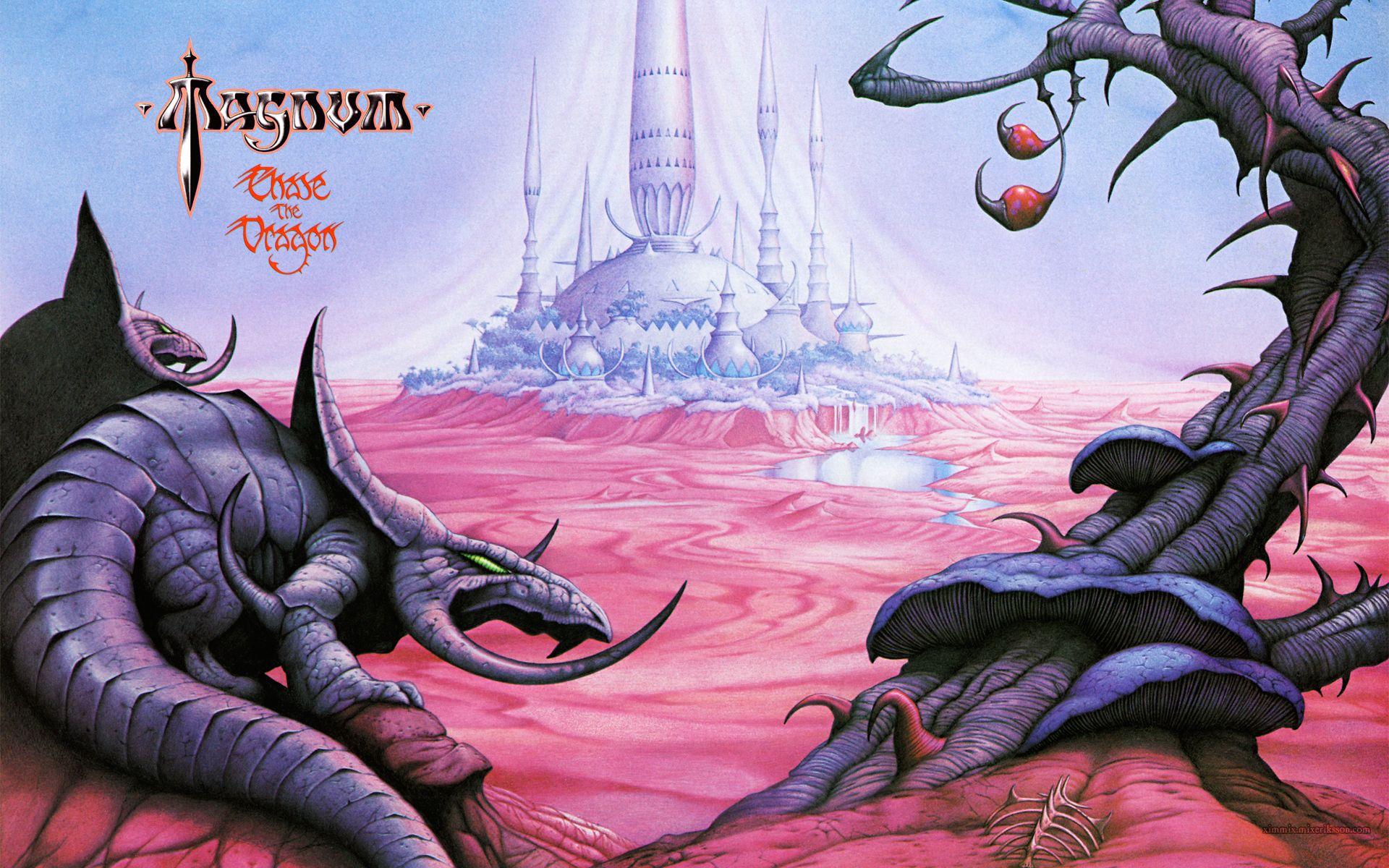 1920x1200 Album Cover Castle Dragon Fantasy Hard Rock Heavy Metal Metal Wallpaper:1920x1200
