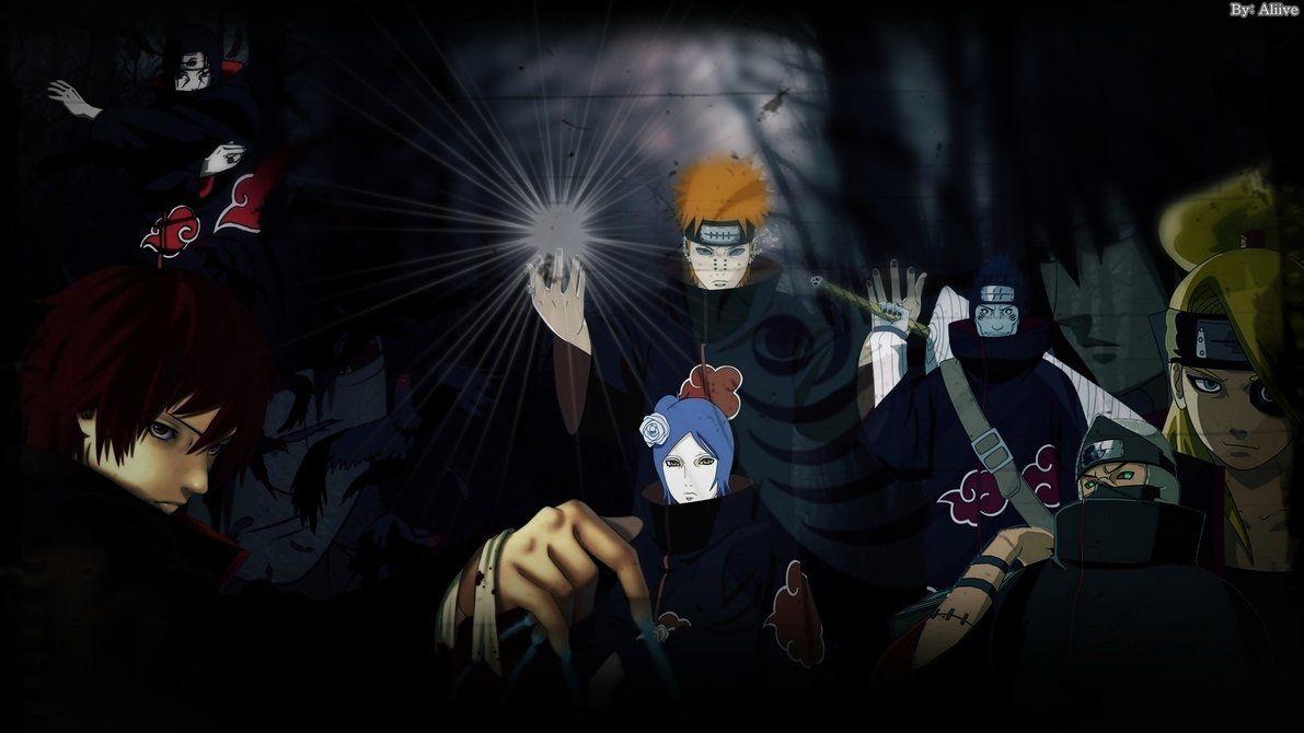 1191x670 Naruto: Shippuden - Hình nền Akatsuki!