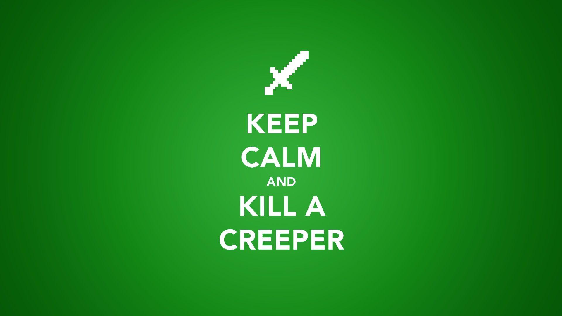 1920x1080 Kill A Creeper - Hình nền Minecraft tốt nhất