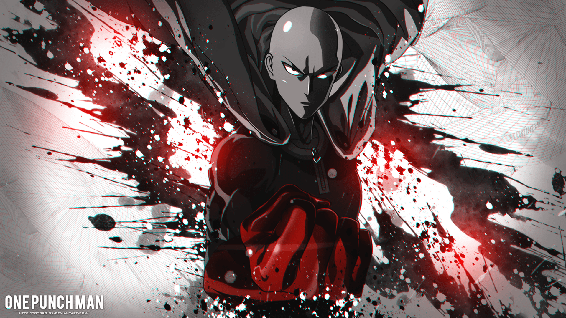 One Punch Man 2K Wallpaper, 2560 x 1440 px