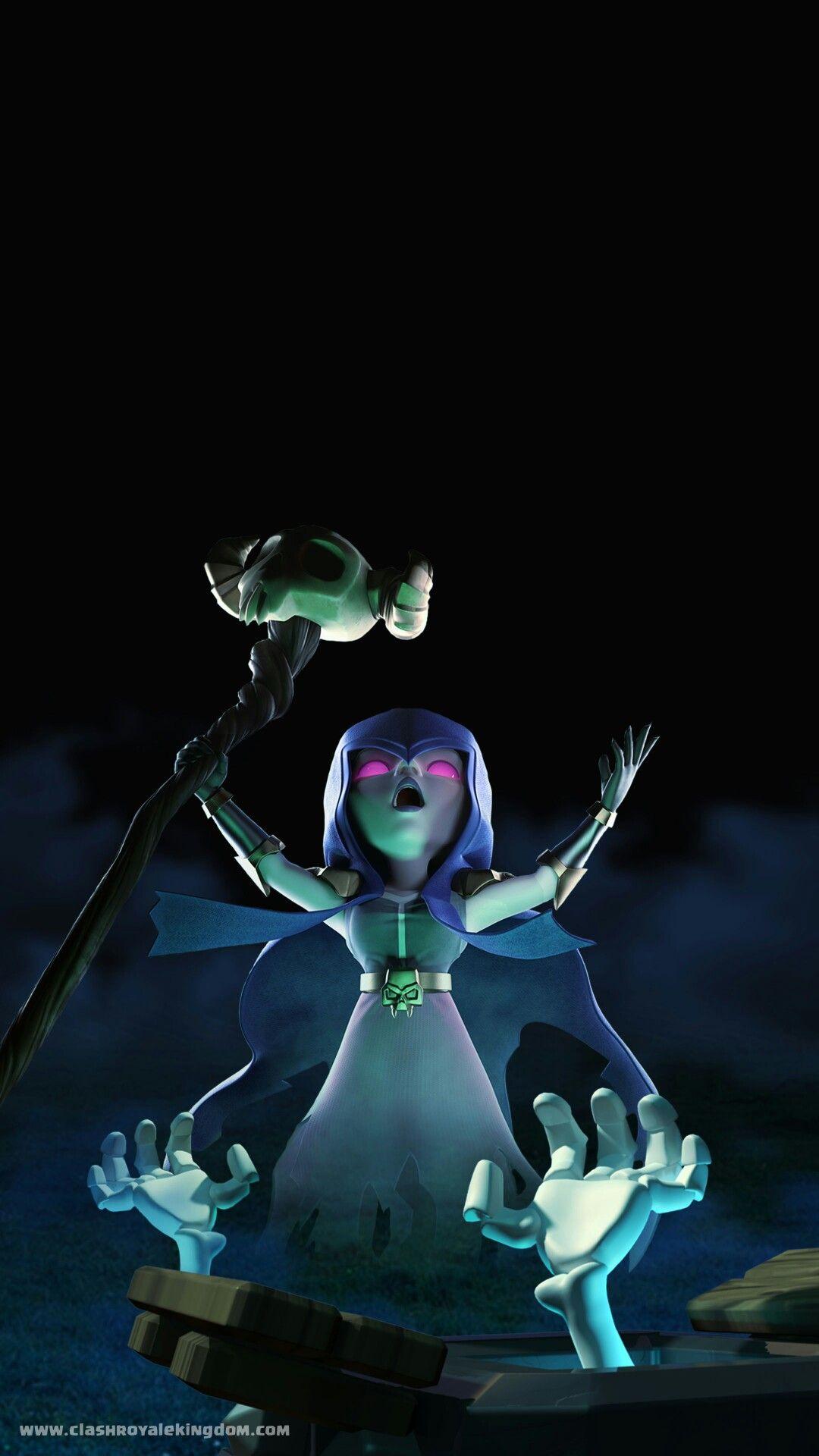 1080x1920 witch summons follow me before save. Clash royale wallpaper, Clash royale party, Clash royale