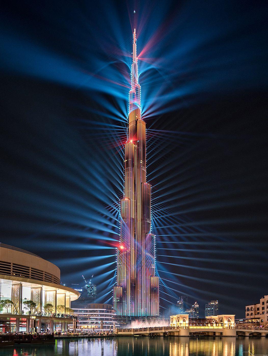 Burj Khalifa Wallpaper Dubai Cityscape City Lights Tilt Shift Motion  Blur  Wallpaperforu