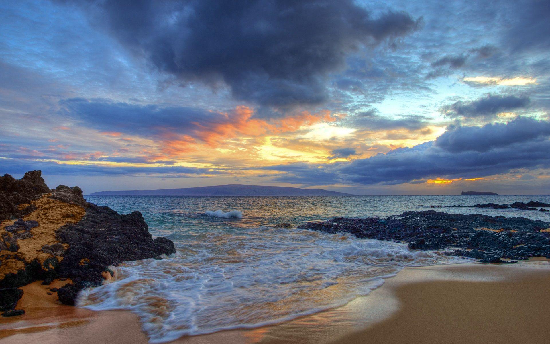 1920x1200 Hawaii Wallpaper Sunset And Clouds HD Wallpaper