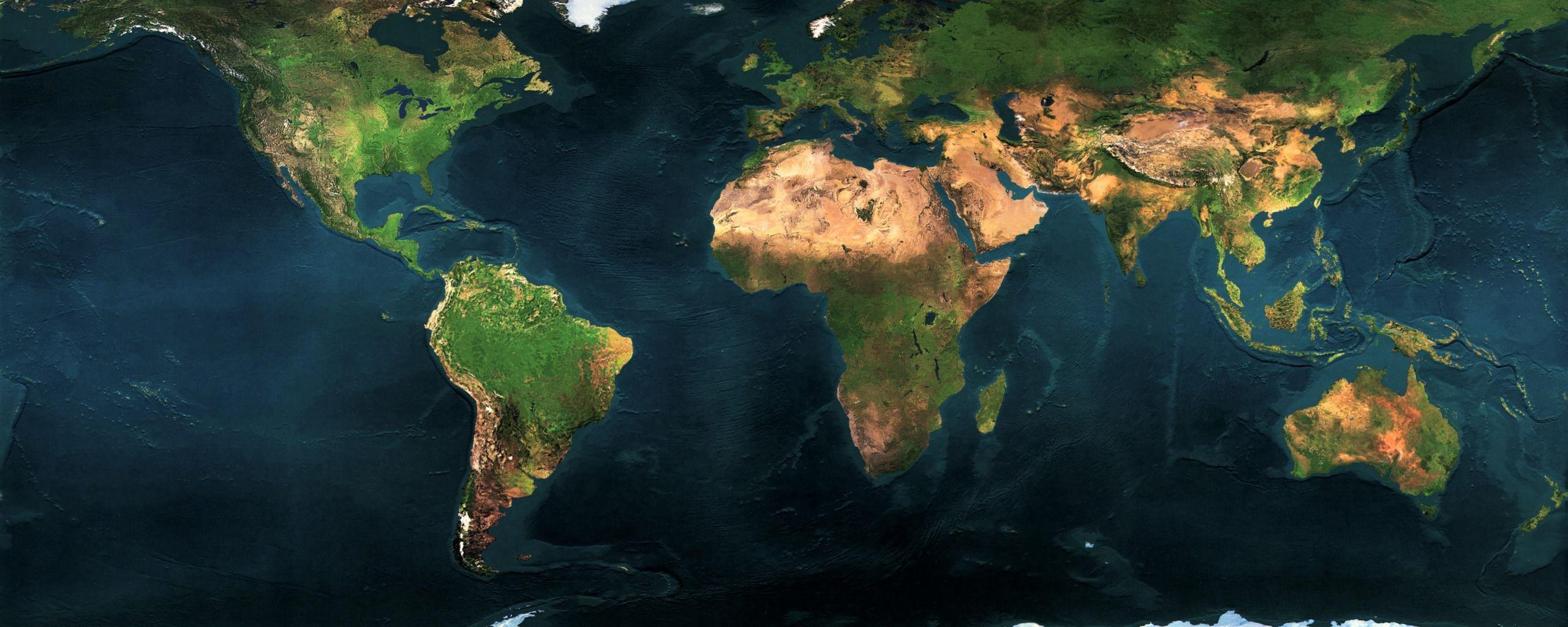 2560x1024 Earth Wallpaper in Full HD for Free Download