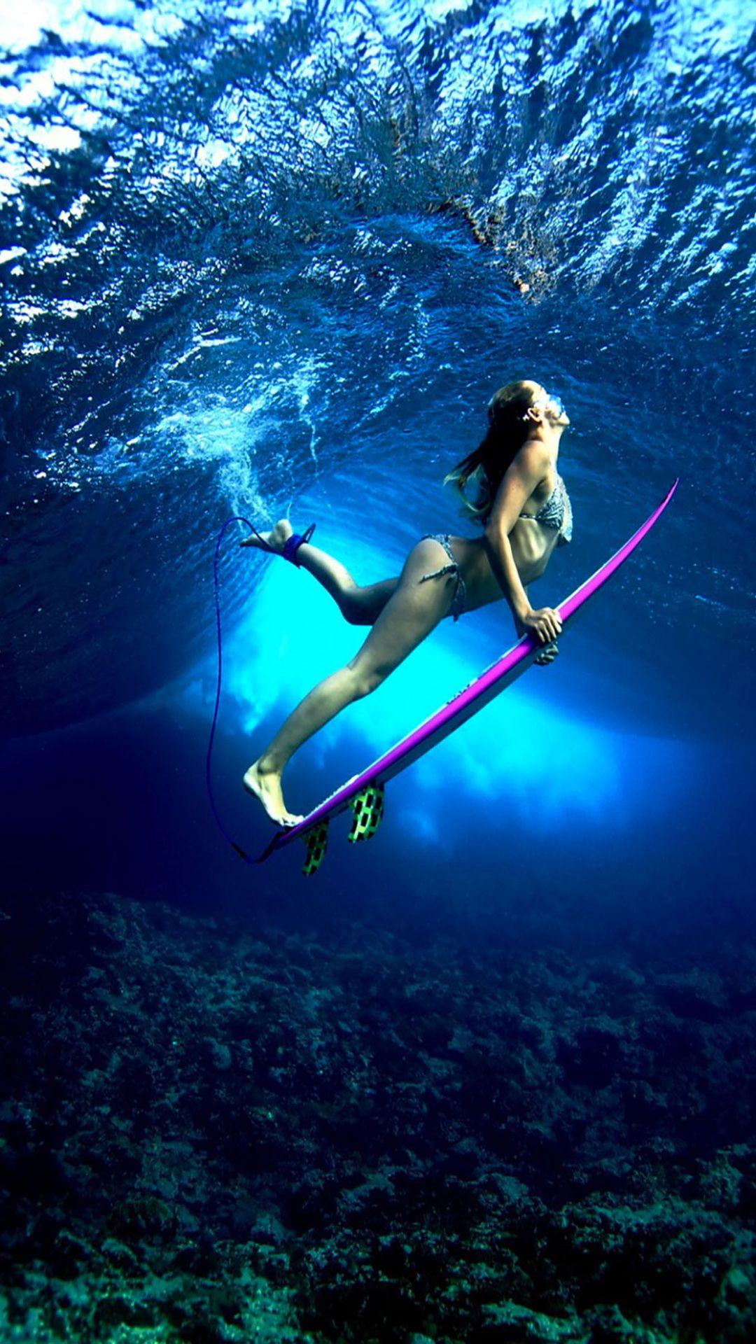 1080x1920 Bikini Hot girl bơi dưới nước Hình nền iphone 4s. điện thoại Iphone