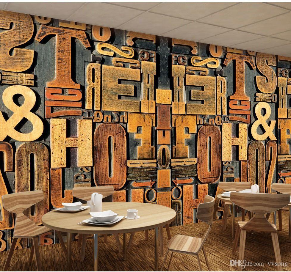 978x915 8D Large Mural English Alphabets Wood Carving Wallpaper Mural 3D Photo Mural For Cafe Bar Shop 3D Wall Murals 3D Wall Paper Girl Wallpaper Girl Wallpaper From Vvsong, $10.66.