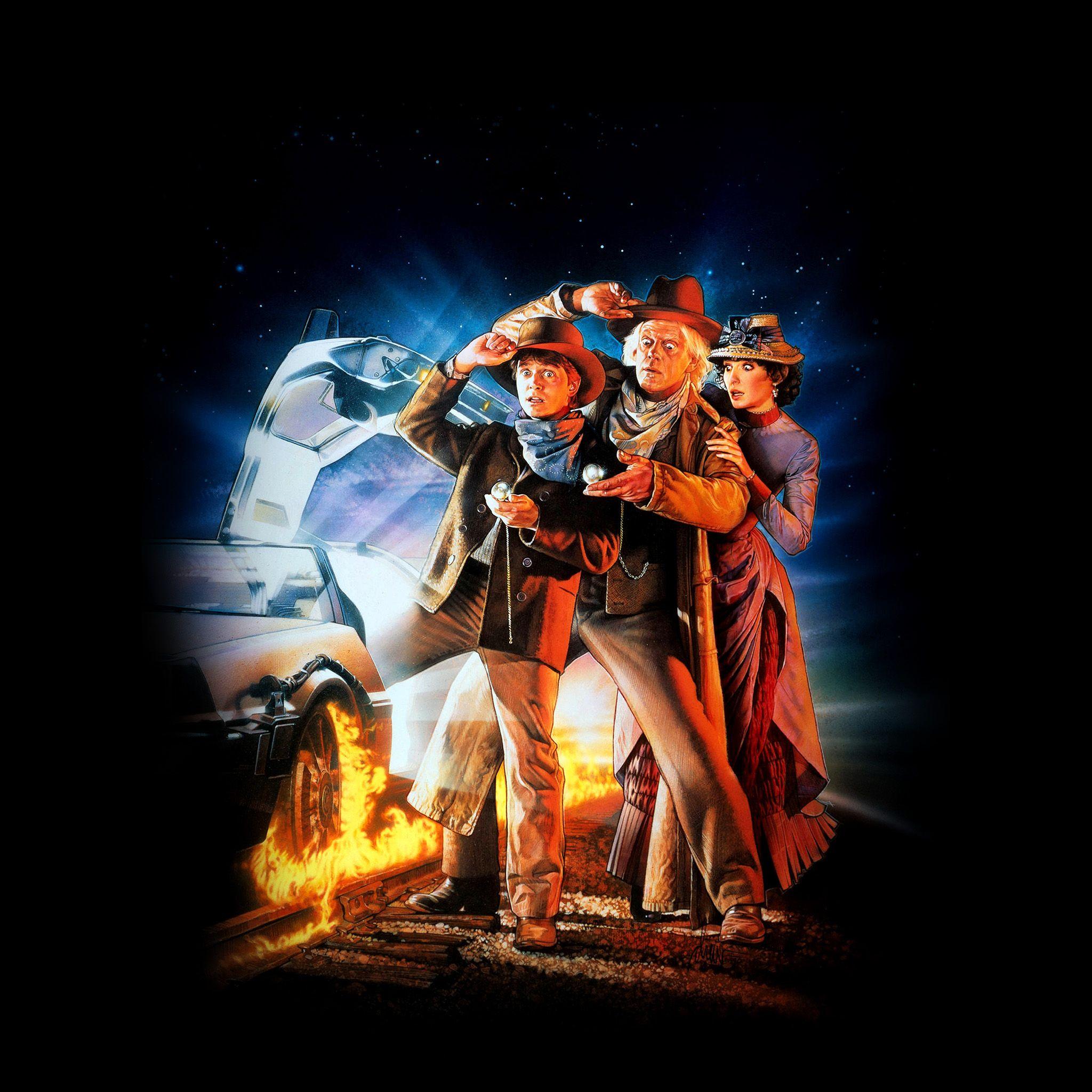 2048x2048 Back To The Future 3 Poster Art Film
