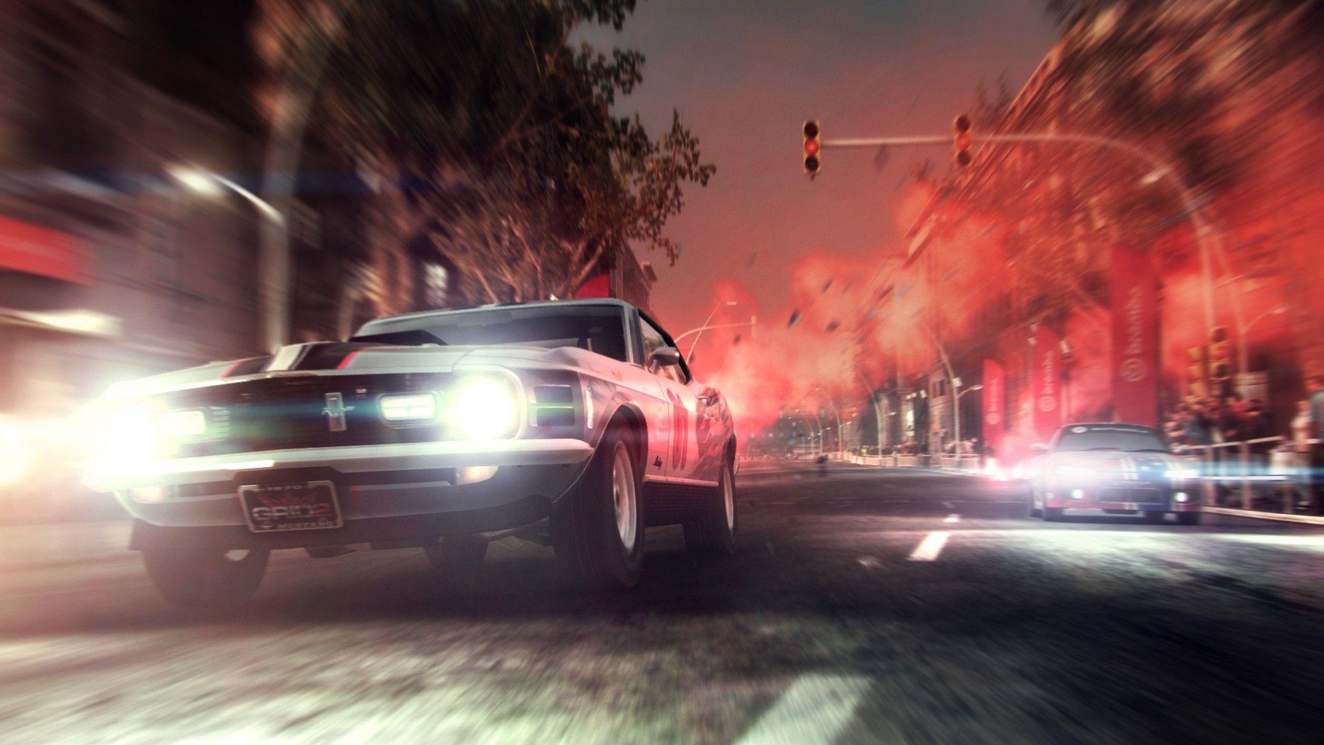 1920x1080 Video games cars muscle cars Ford Mustang races Grid 2 wallpaperx1080