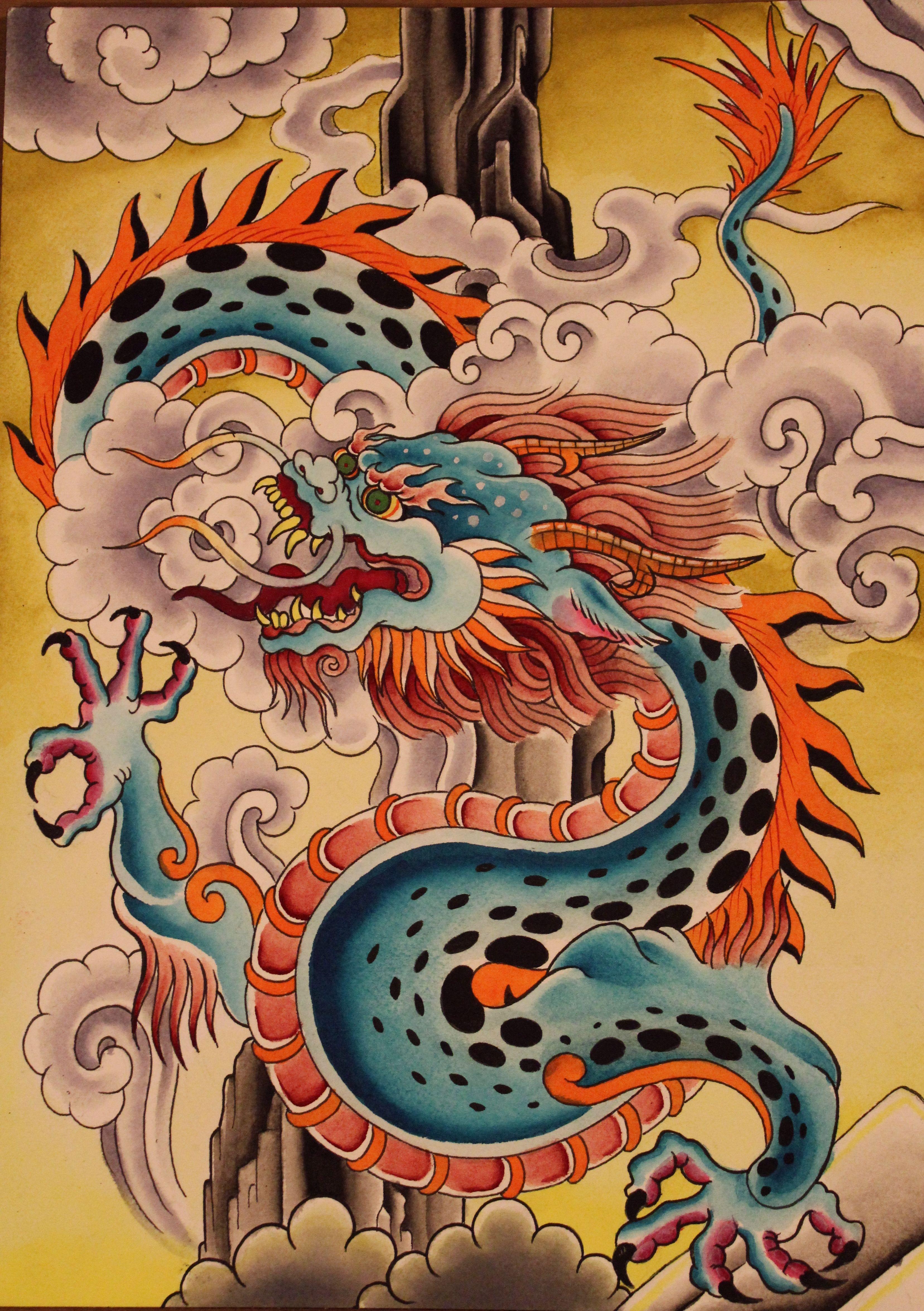 3313x4700 Tibetan Dragon. Dragon art, Tibetan dragon, Tibetan art
