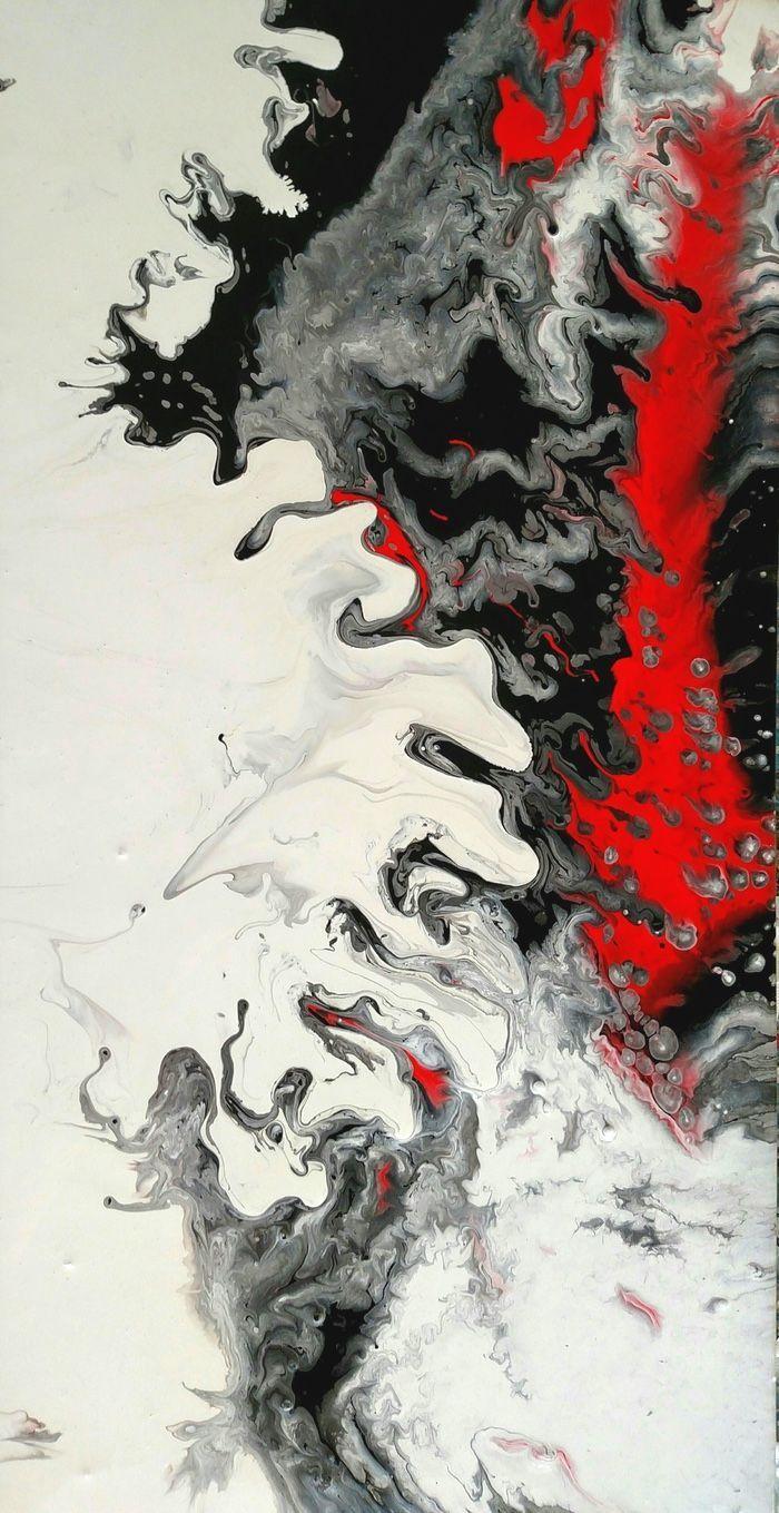 700x1359 Fluid art black art and black painting - #redandblackpainting #fluidart #. Abstract art painting diy, Abstract art painting, Abstract iphone wallpaper