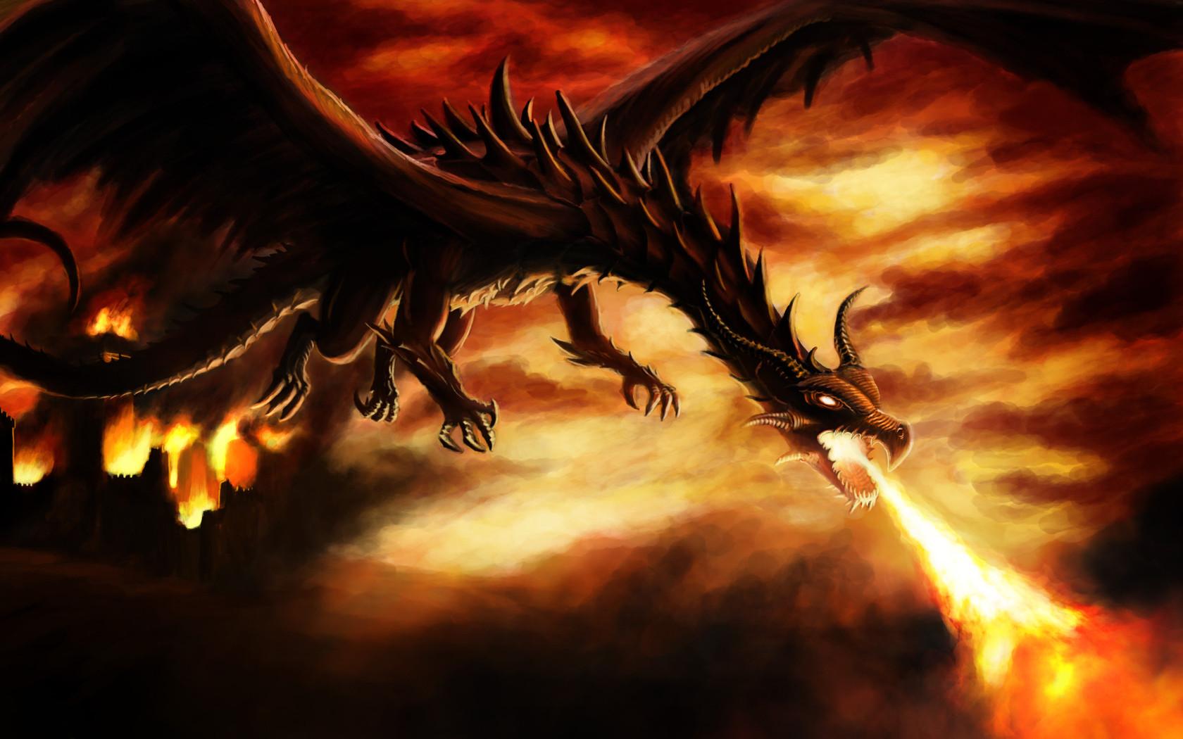 1680x1050 HD Dragon Wallpaper