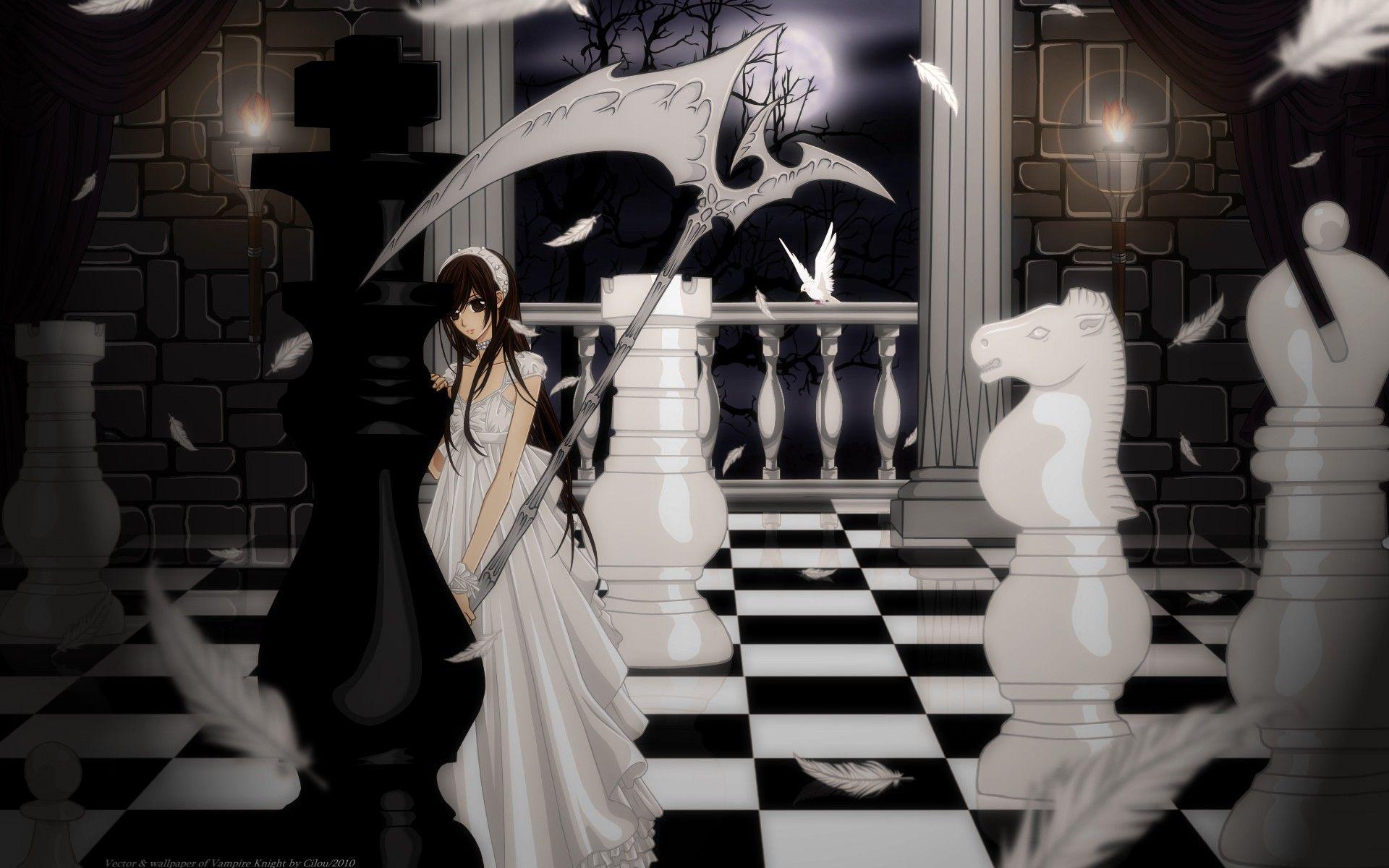 1920x1200 Desktop Wallpaper Vampire Knight Scythe Anime