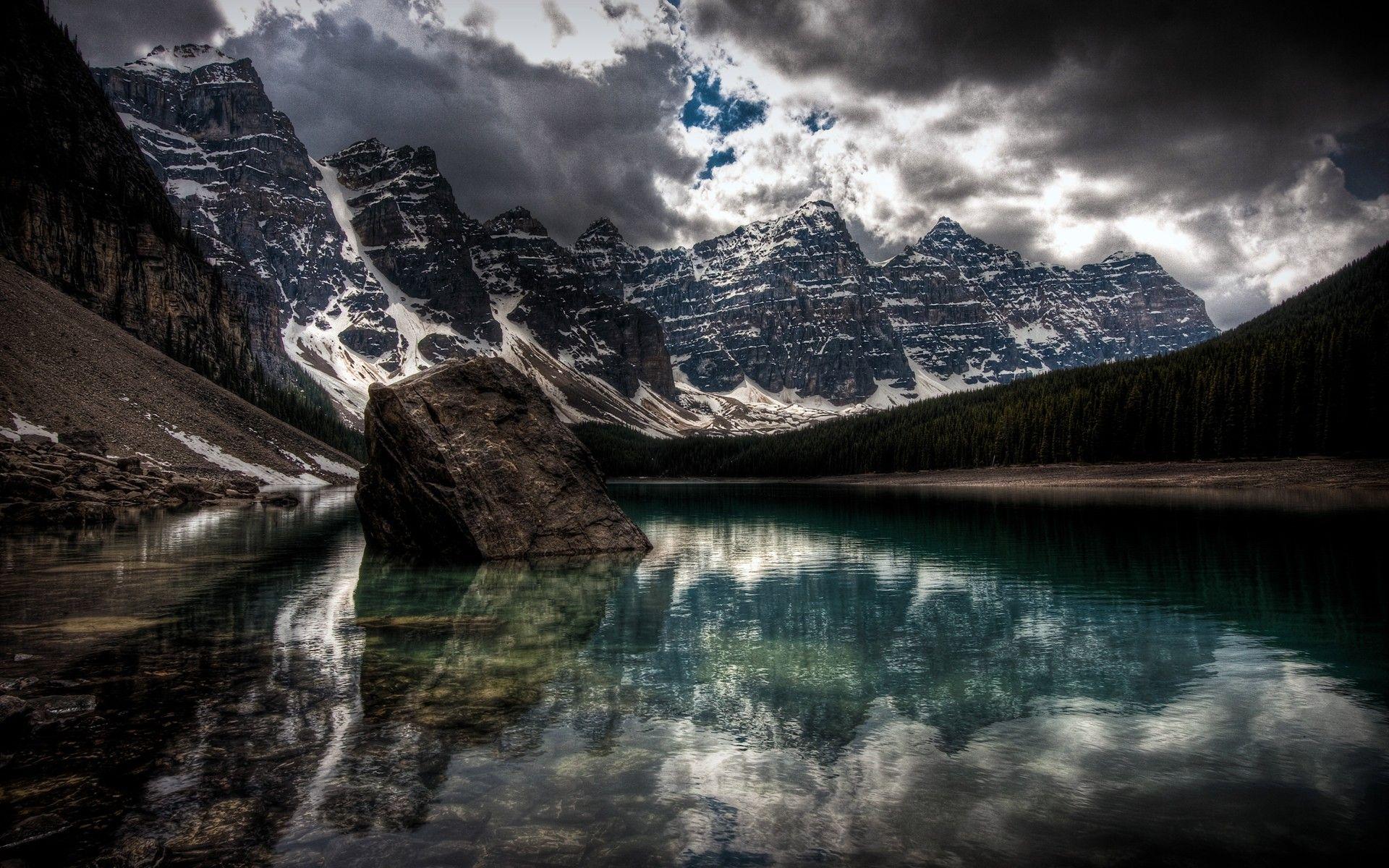 1920x1200 Mountain: Amazing Reflection Snow Sky Mountains Abstract Nature