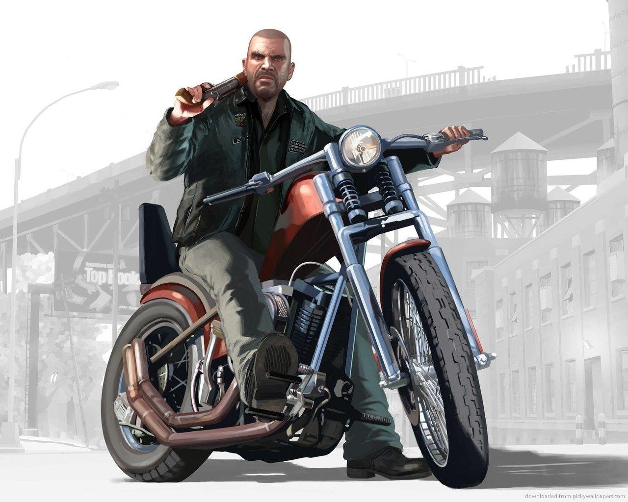 1280x1024 Biker Wallpaper