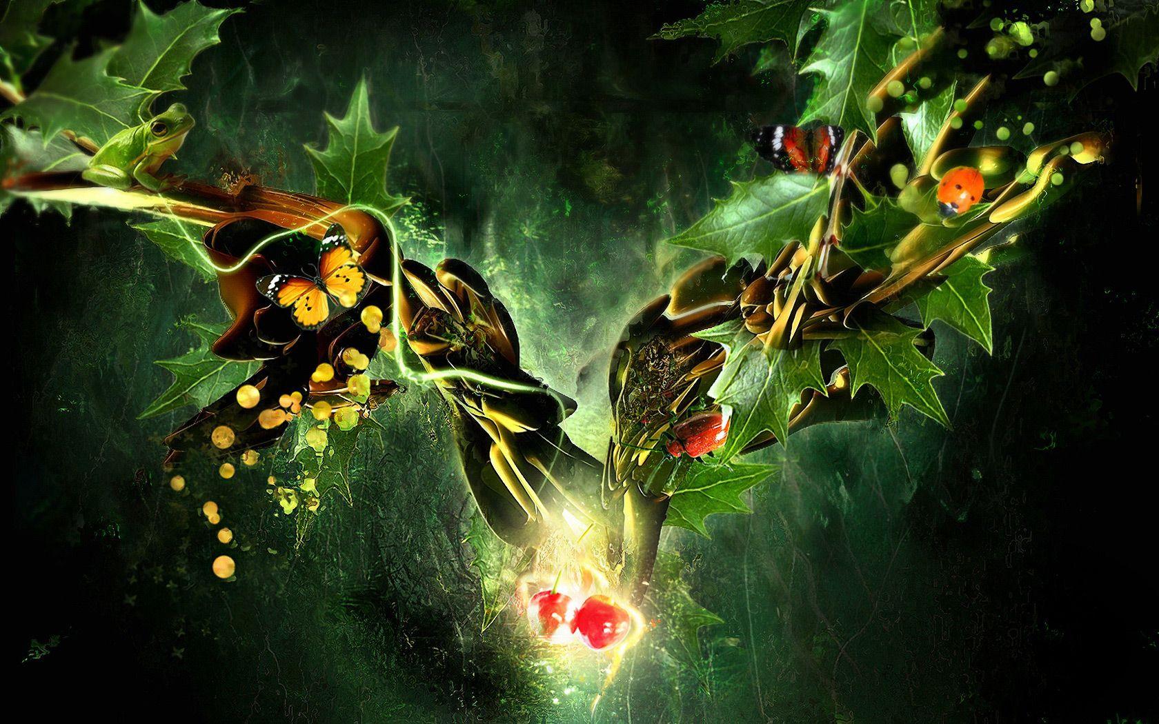 1680x1050 green abstract nature desk×1050 HD wallpaper 719093 3D