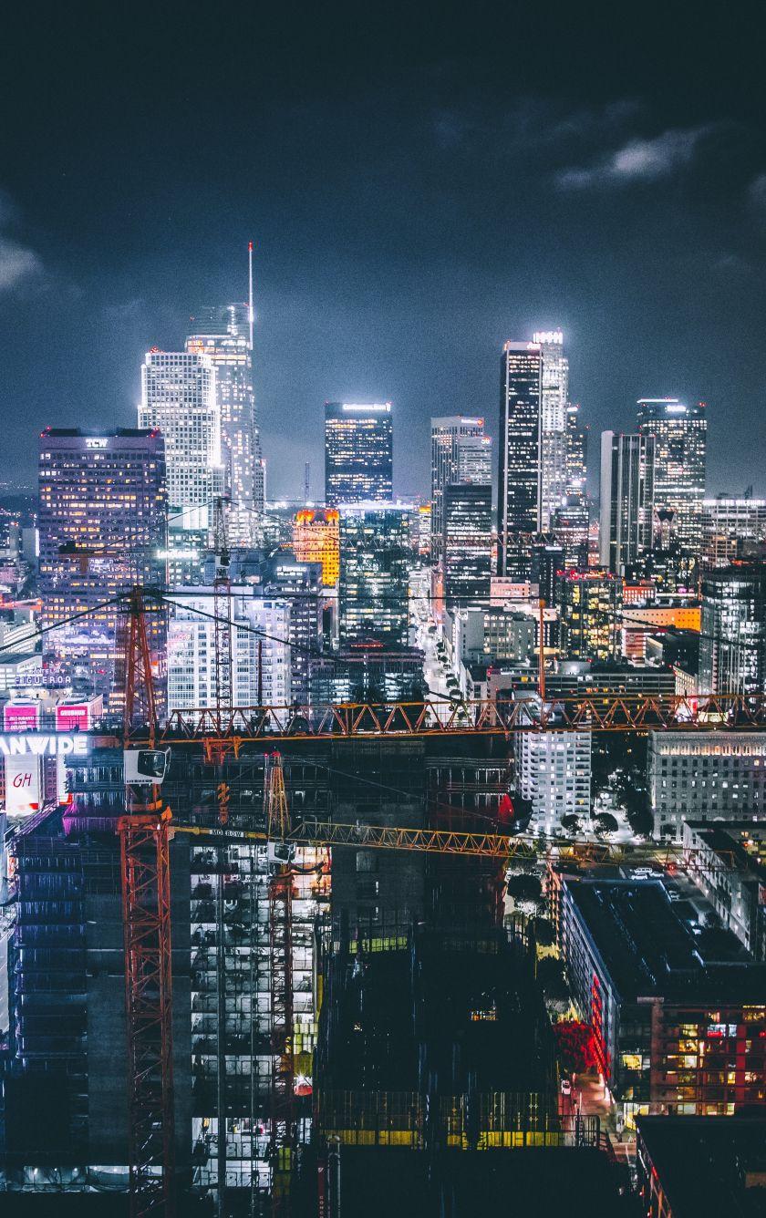 840x1336 Download 840x1336 wallpaper buildings, night, los angeles, iphone iphone 5s, iphone 5c, ipod touch, 840x1336 HD image, background, 19835