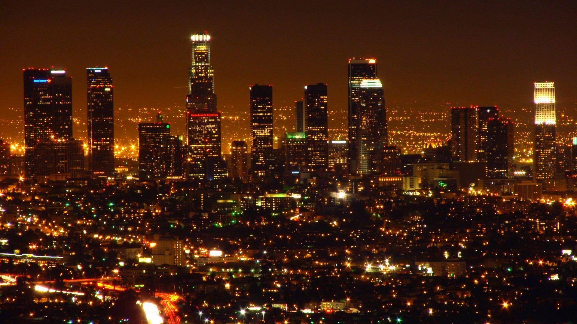 1920x1080 Los Angeles Night Skyline Skysrapers Lights Wallpaper National Special Needs Network, Inc