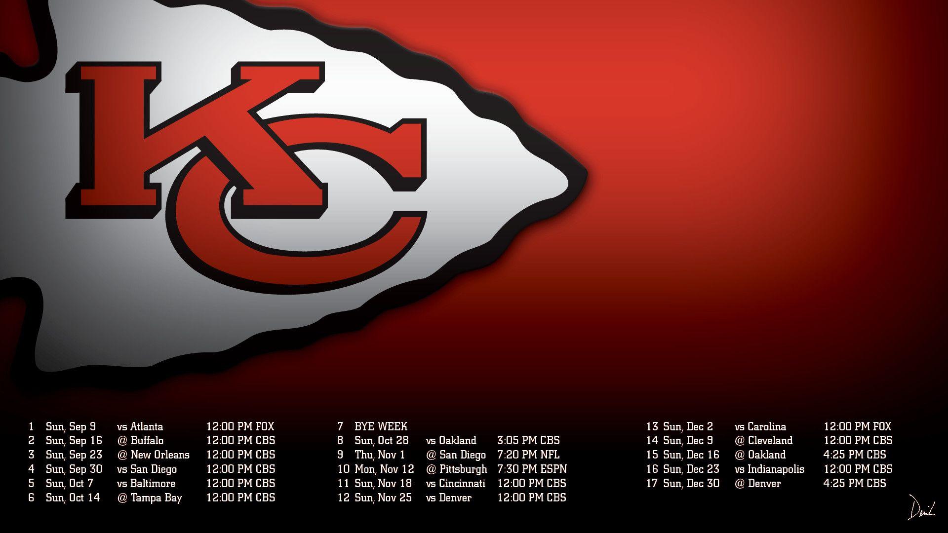 1920x1080 Kansas City Chiefs 2018 hình nền