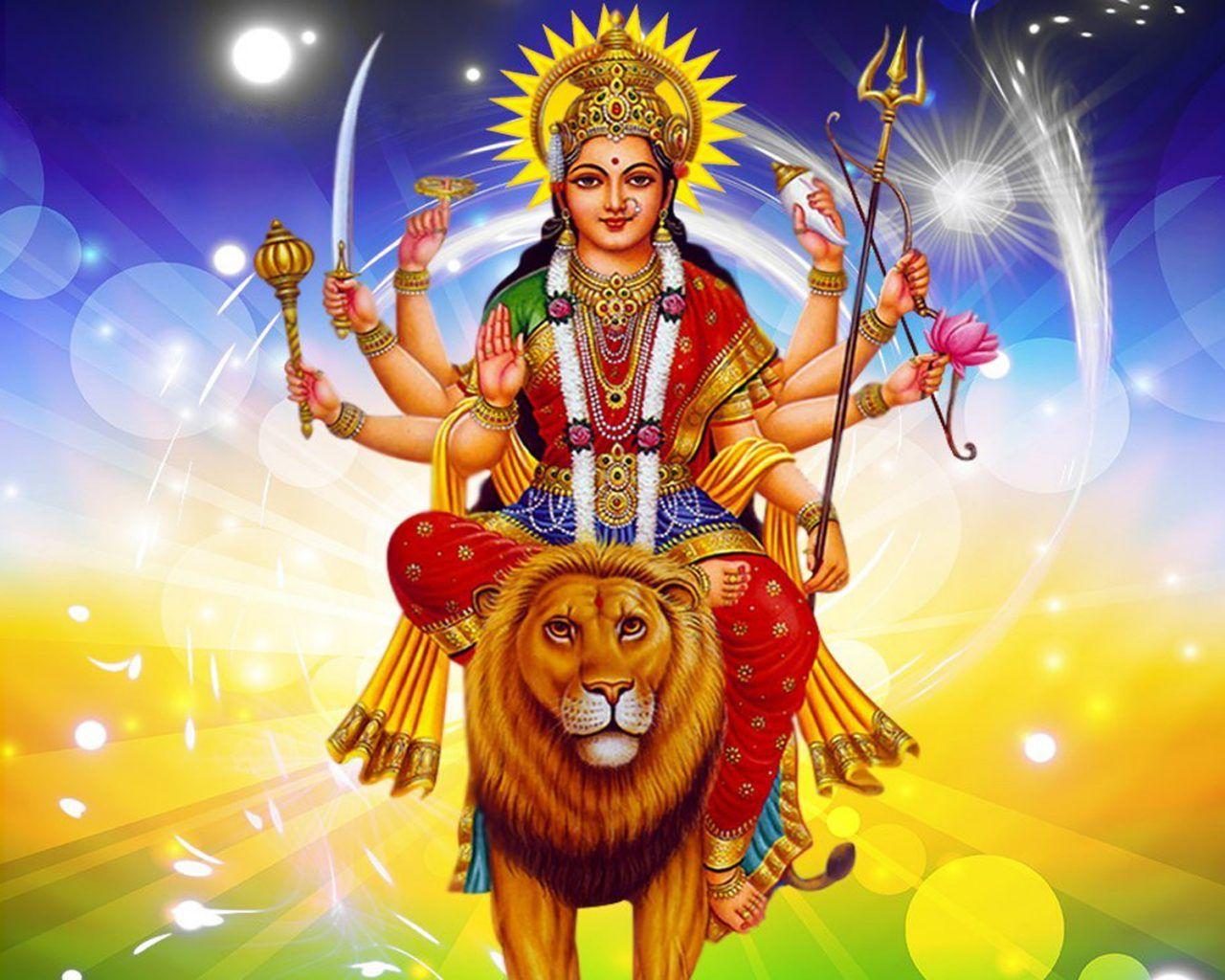 1280x1024 Hình ảnh hạnh phúc Navratri Maa Durga cho hình nền HD 1920x1200