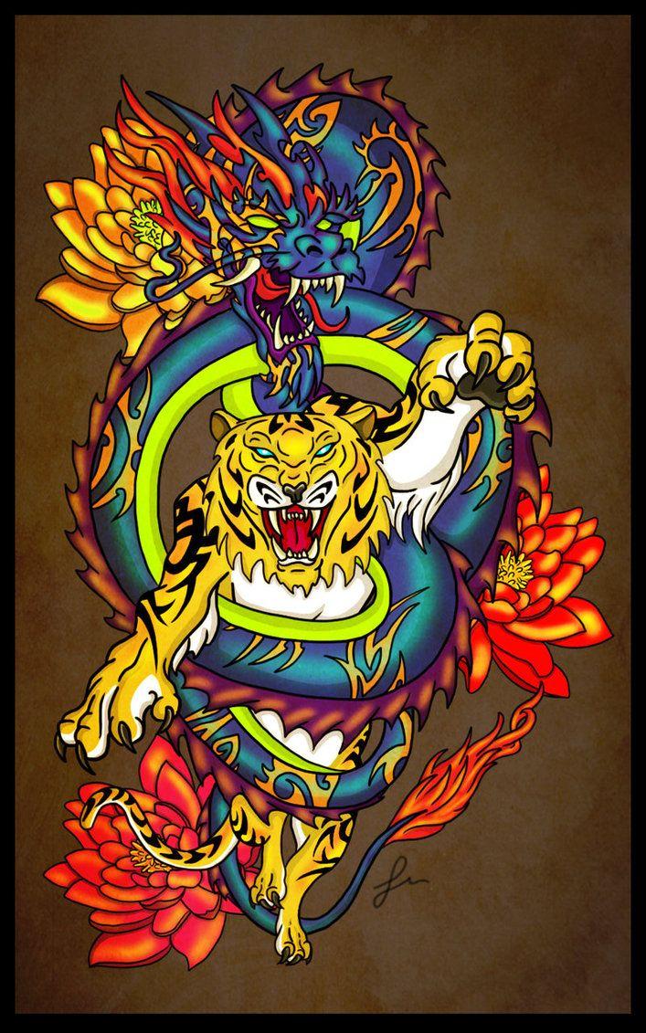 707x1131 Graffiti Dragon Wallpaper HD Dragon And Tiger Entwined Graffiti