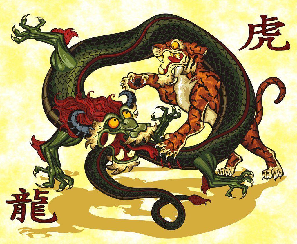 Tiger and Dragon Wallpapers - Top Free Tiger and Dragon Backgrounds