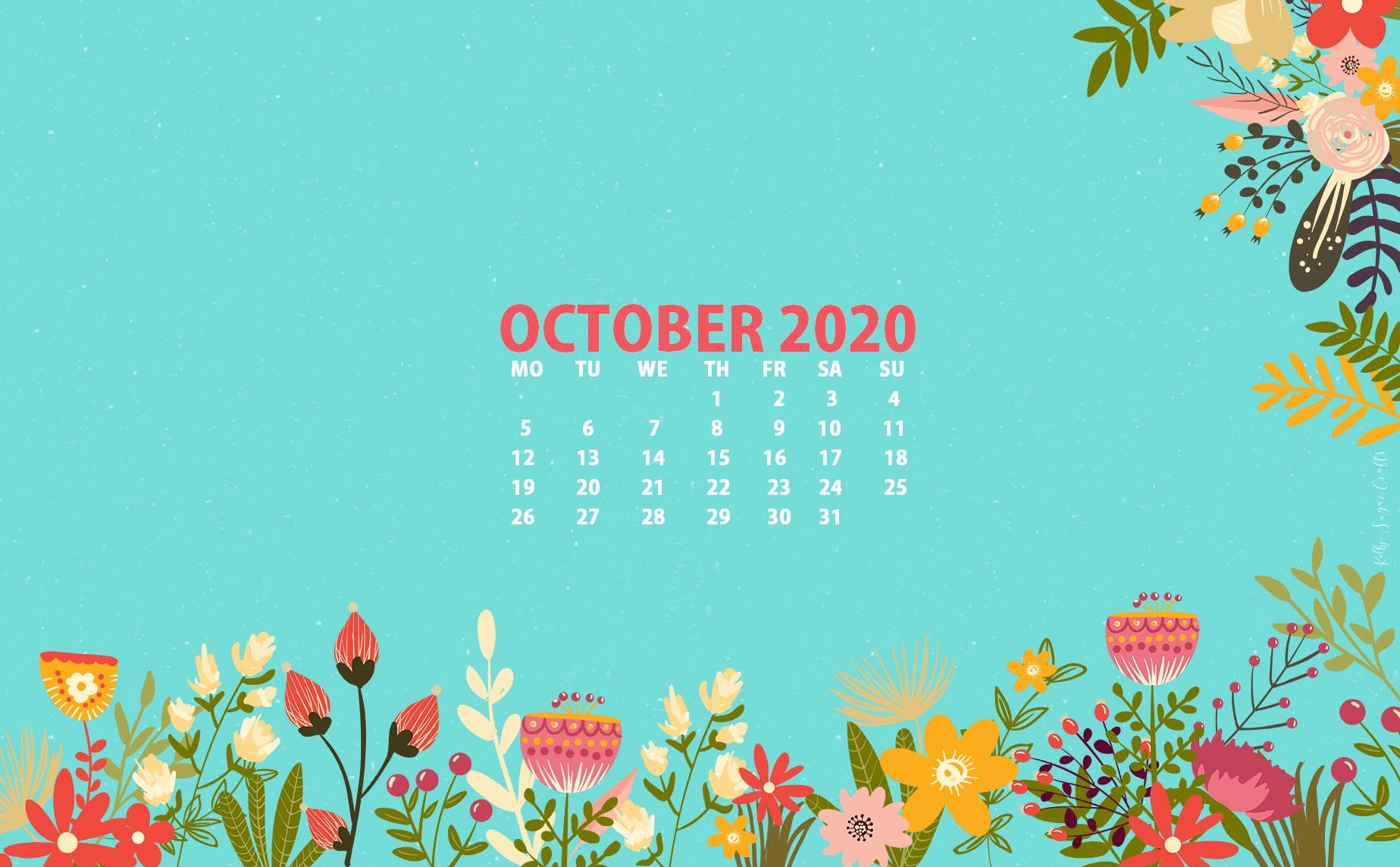 October 2020 Calendar Wallpapers - Top Free October 2020 Calendar 