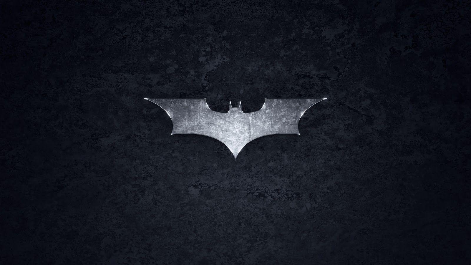 1600x900 wallpaper galery: Batman Metal Bat Logo HD Wallpaper