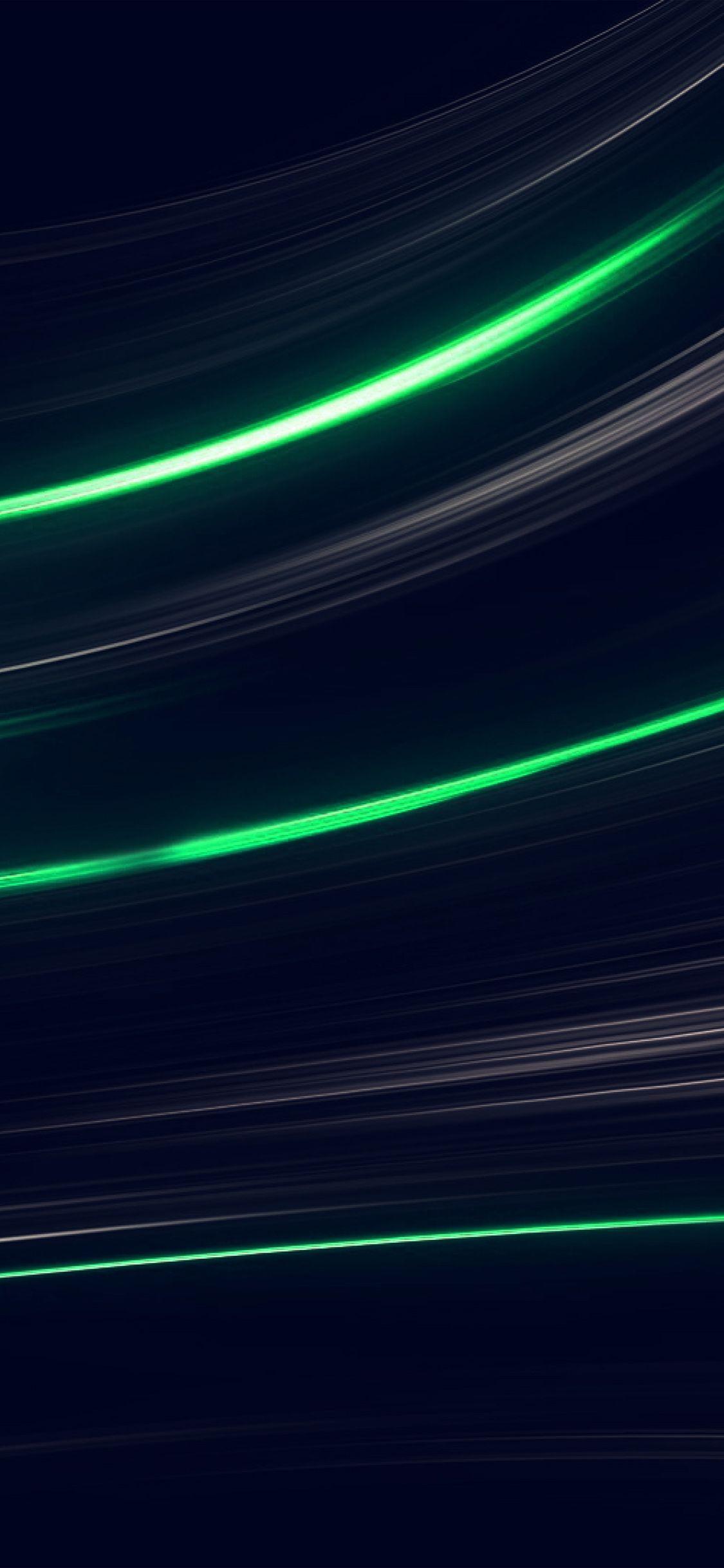 1125x2436 iPhone X wallpaper. curve abstract line dark green pattern
