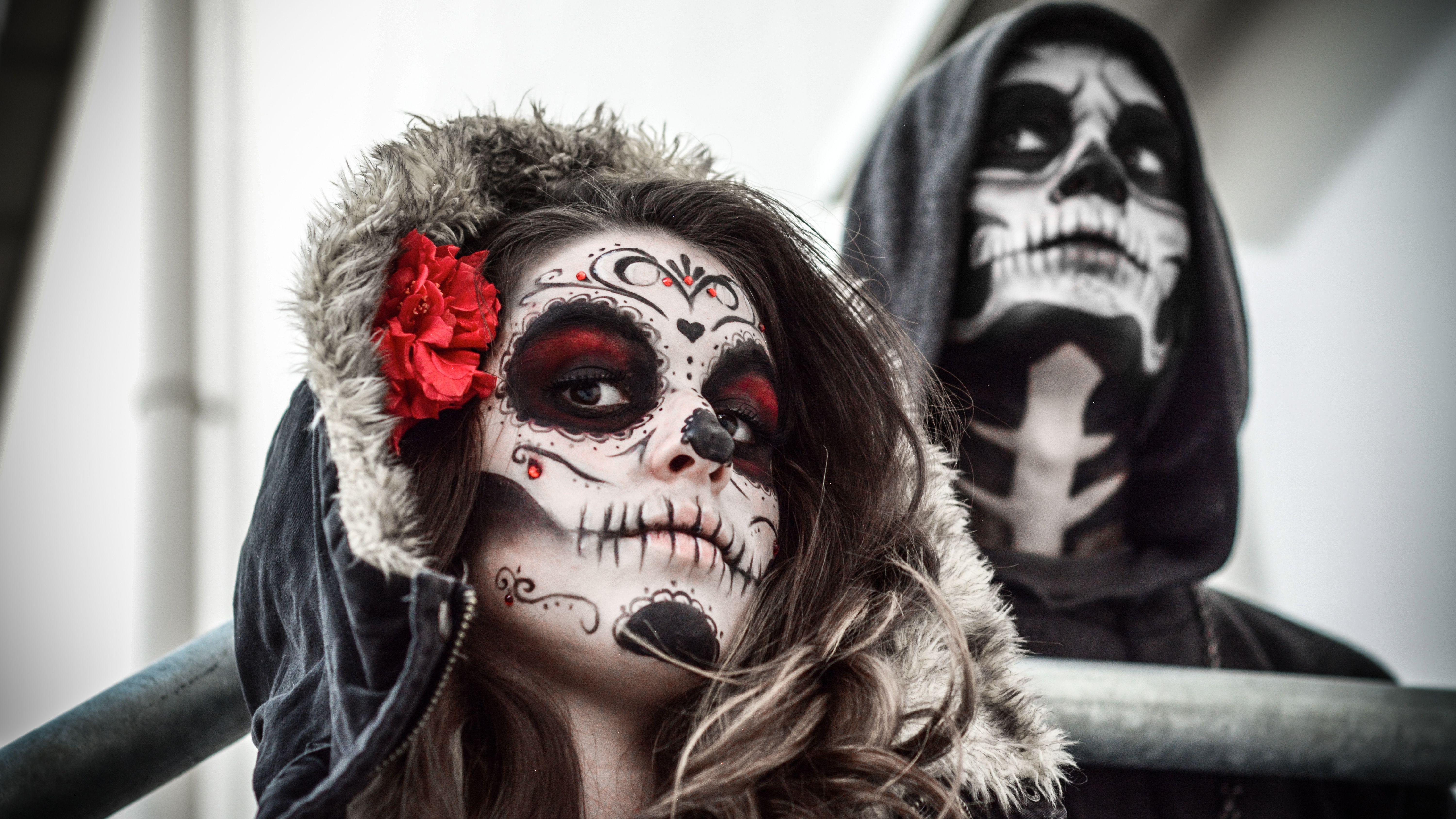 6000x3375 Sugar Skull 5k Retina Ultra HD Wallpaper